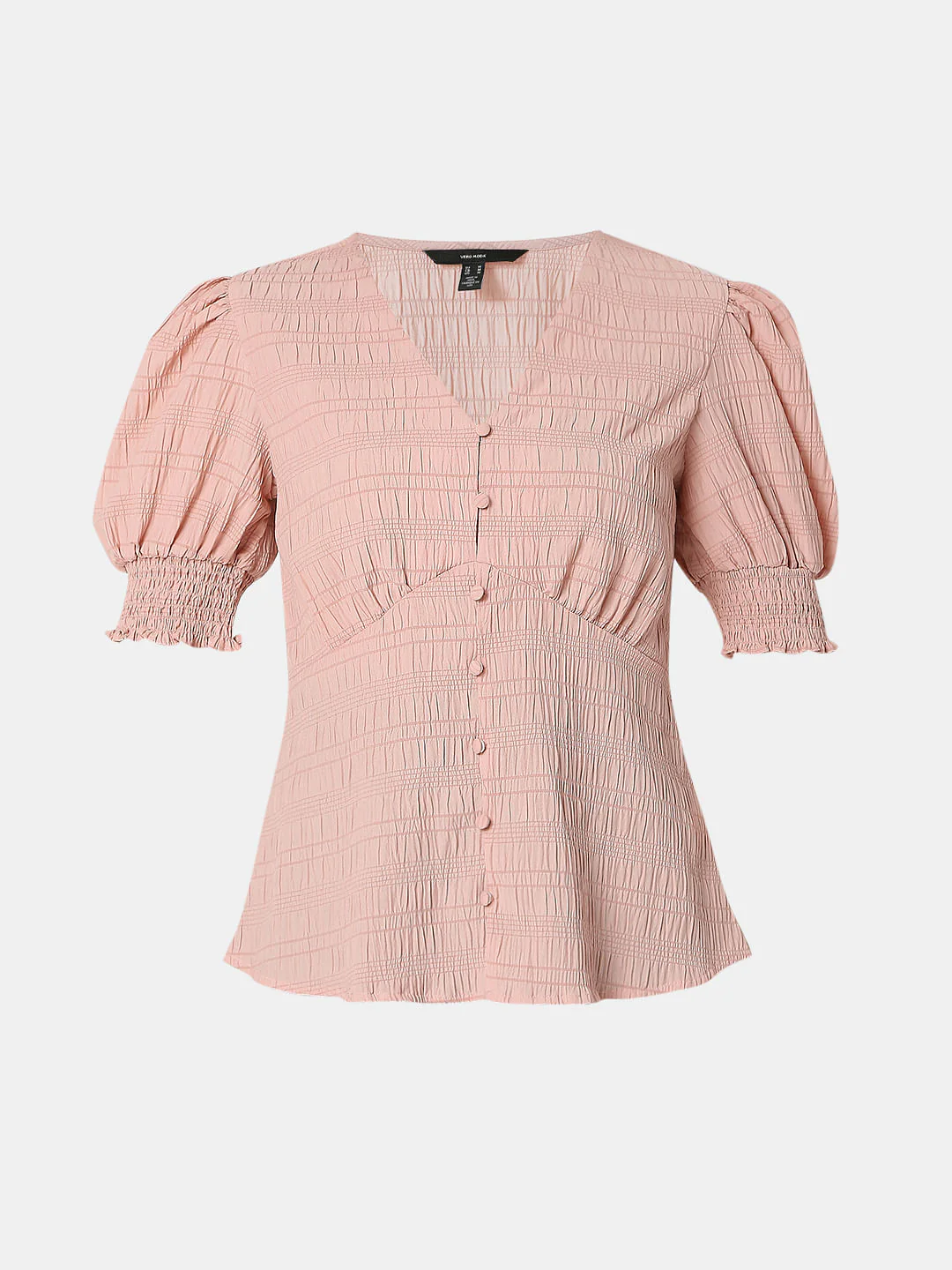 Beige Puff Sleeves Top - Image 7