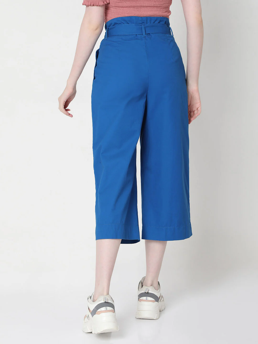 Blue Tie Up Culottes - Image 4