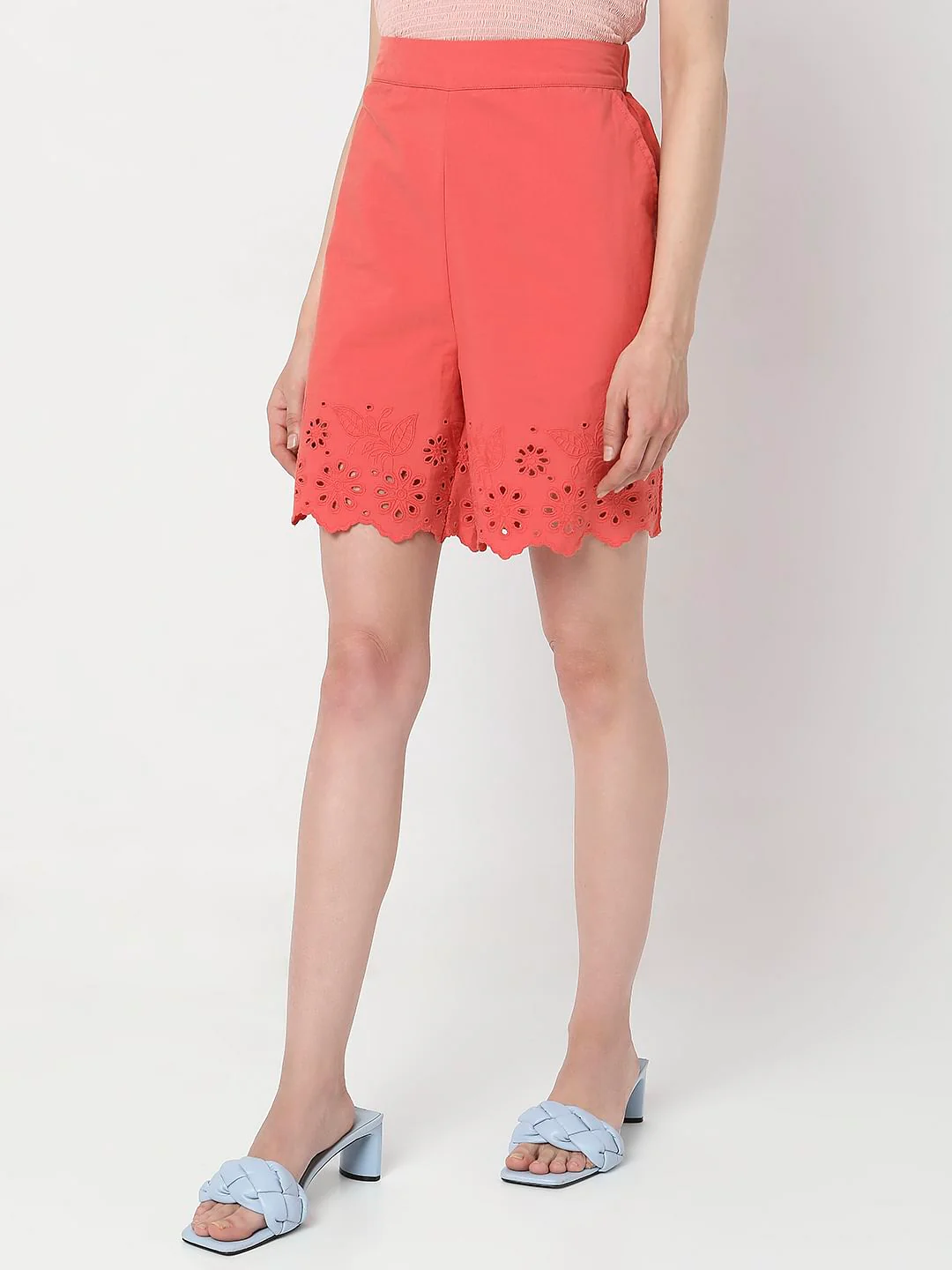 Coral High Rise Shorts - Image 3
