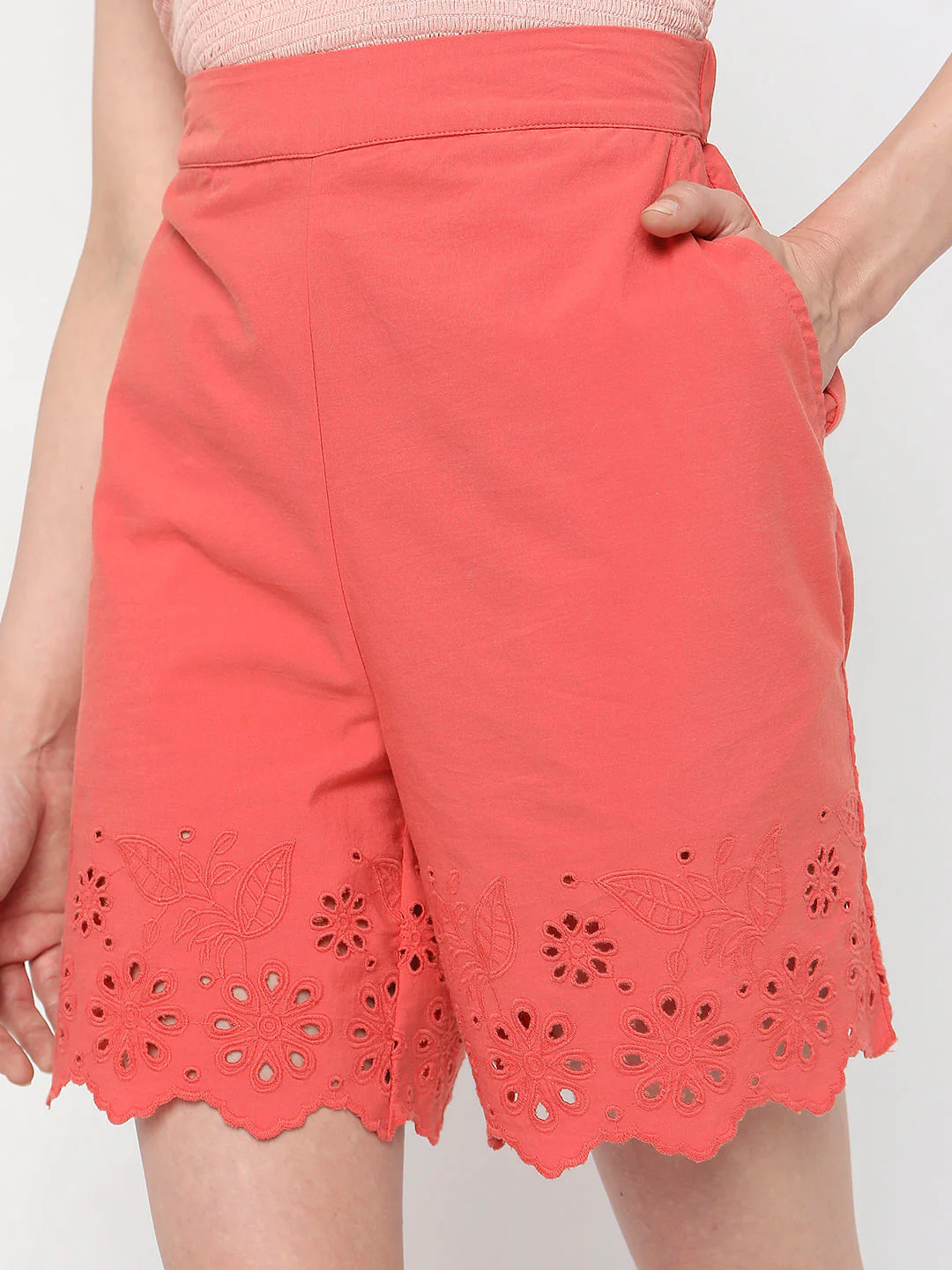Coral High Rise Shorts - Image 5