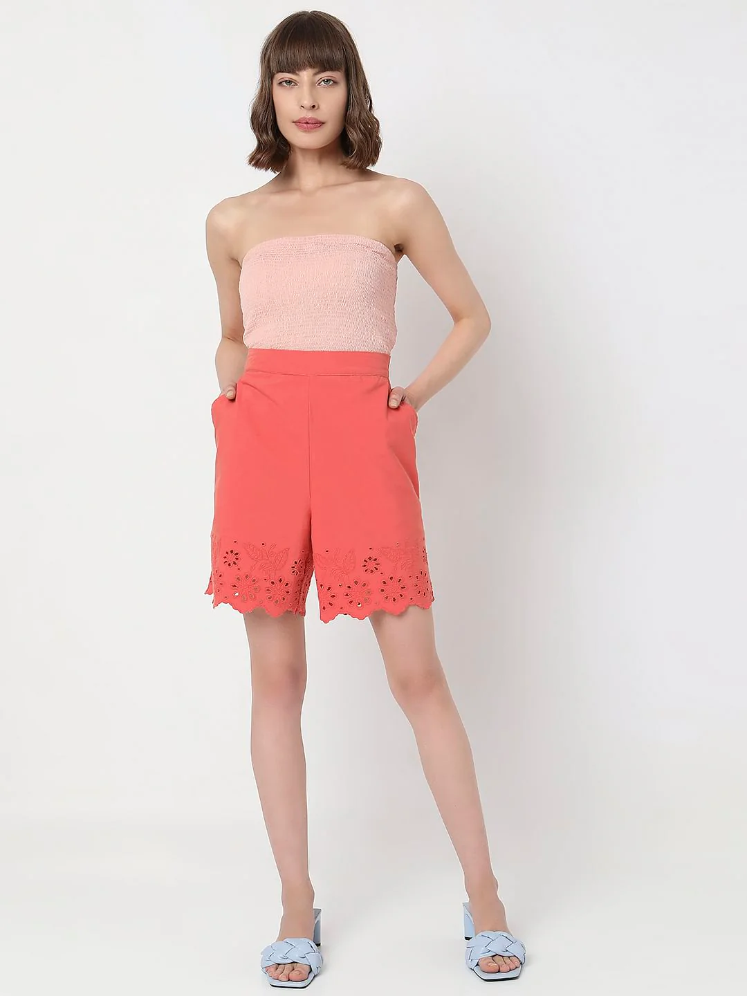Coral High Rise Shorts - Image 6