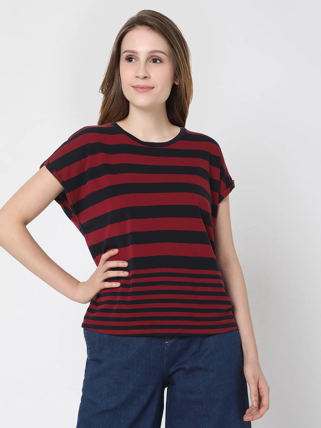Black & Red Striped T-Shirt - Image 2