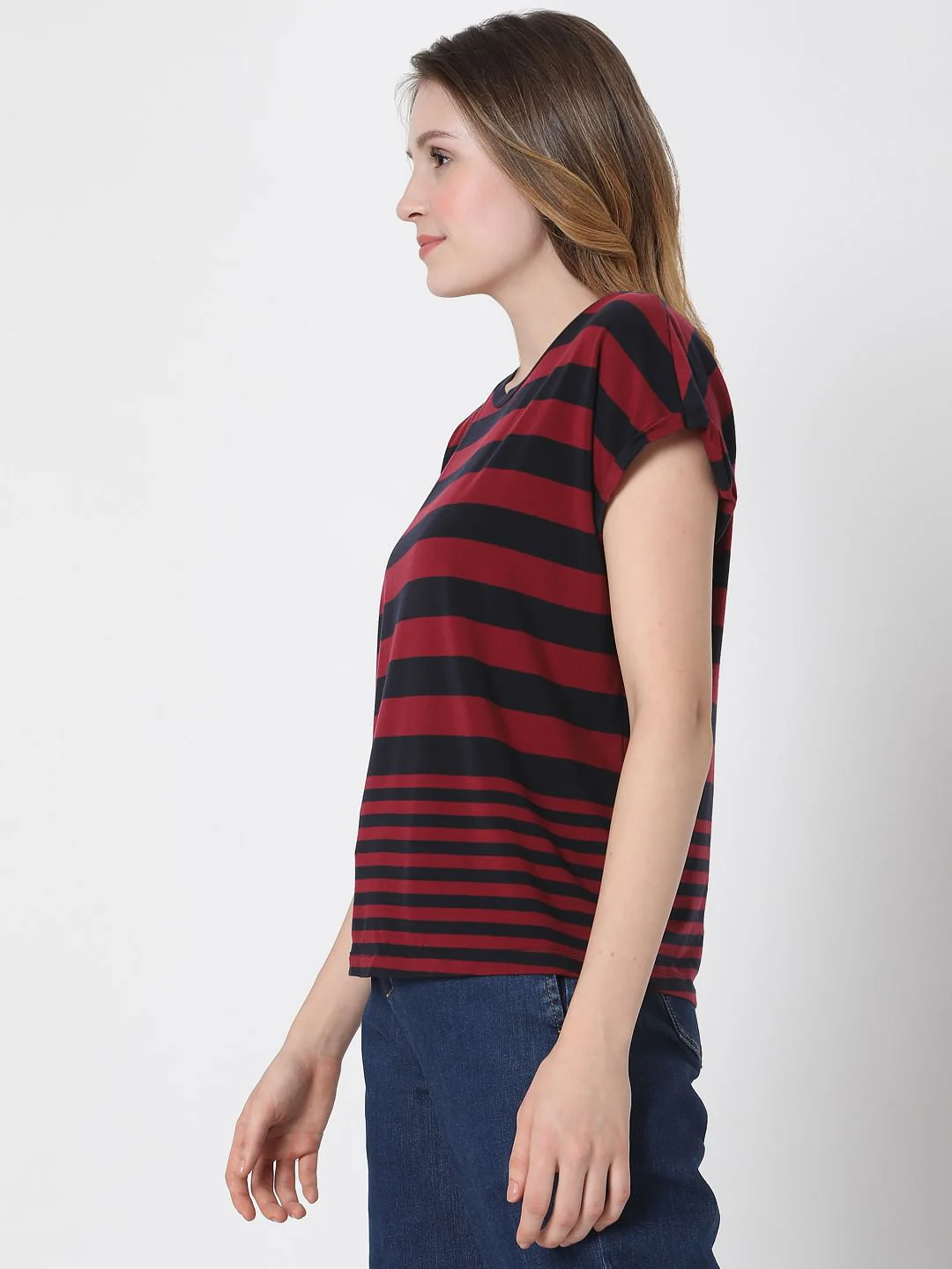 Black & Red Striped T-Shirt - Image 3