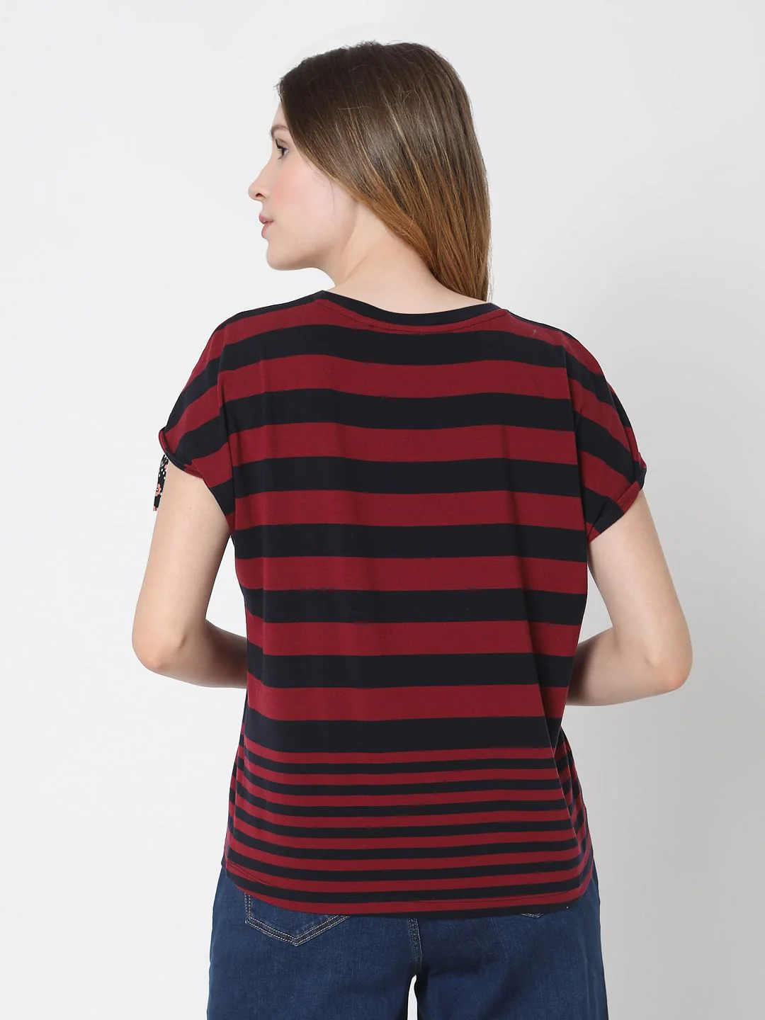 Black & Red Striped T-Shirt - Image 4