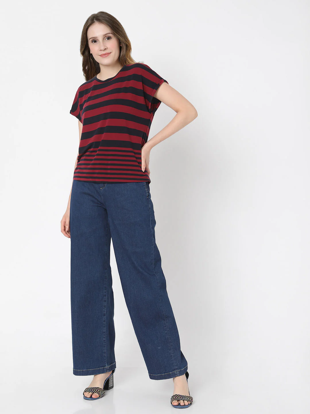 Black & Red Striped T-Shirt - Image 5