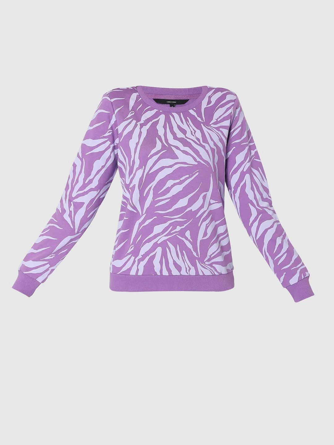 Purple Abstract Print Sweatshirt - Image 7