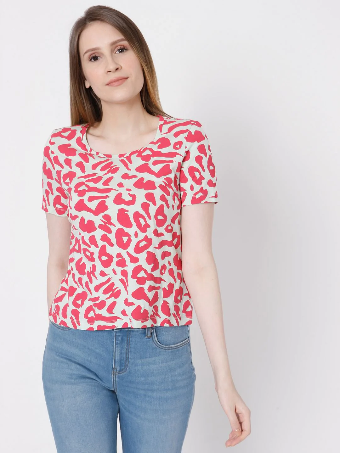 Pink Animal Print T-Shirt - Image 2