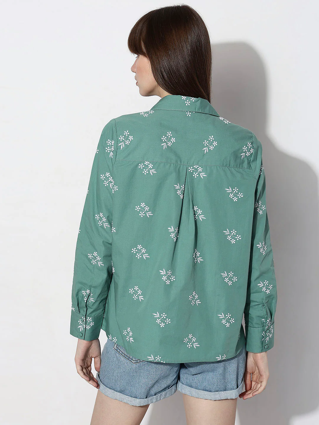 Green Cotton Shirt - Image 4