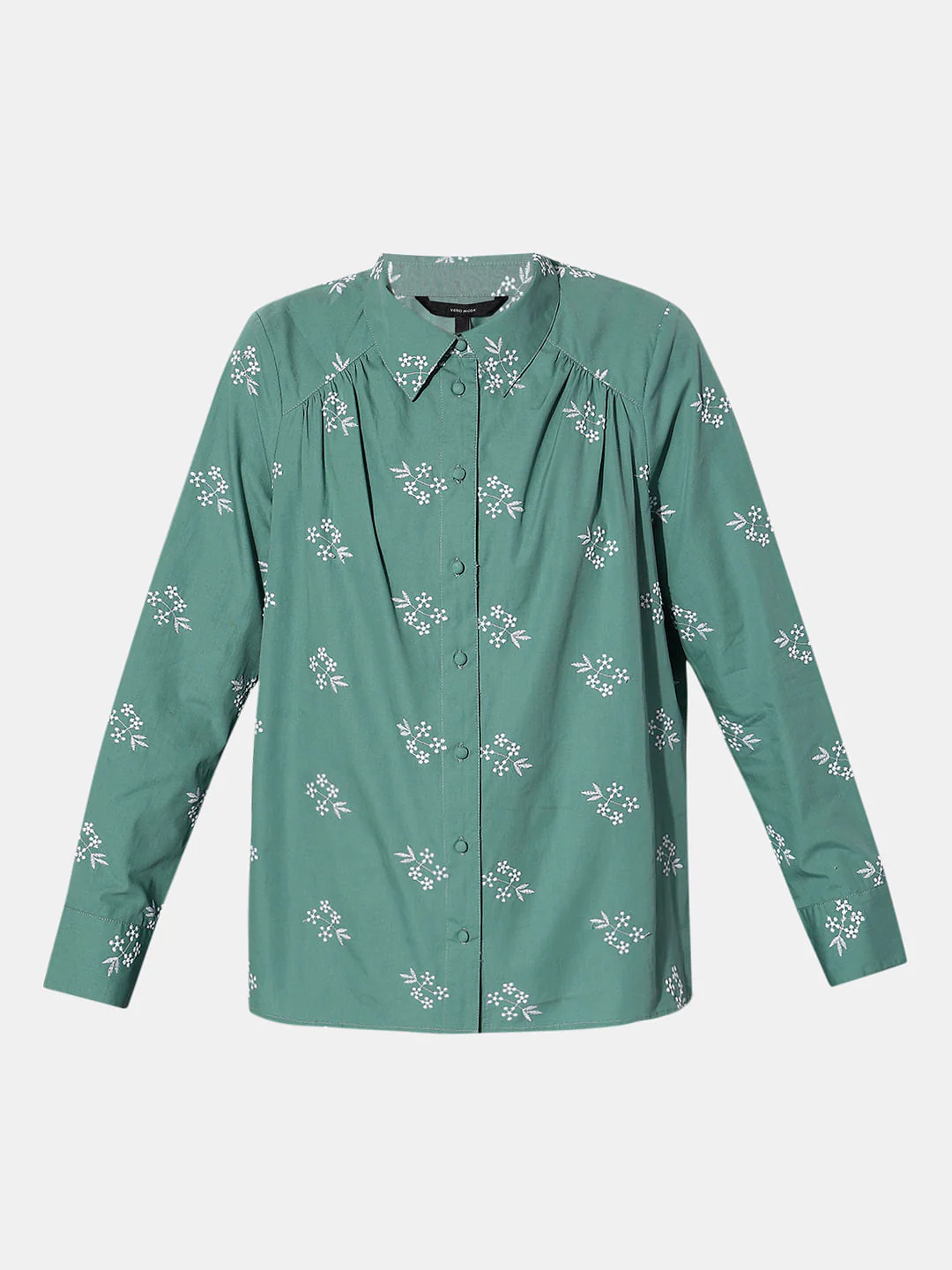 Green Cotton Shirt - Image 7
