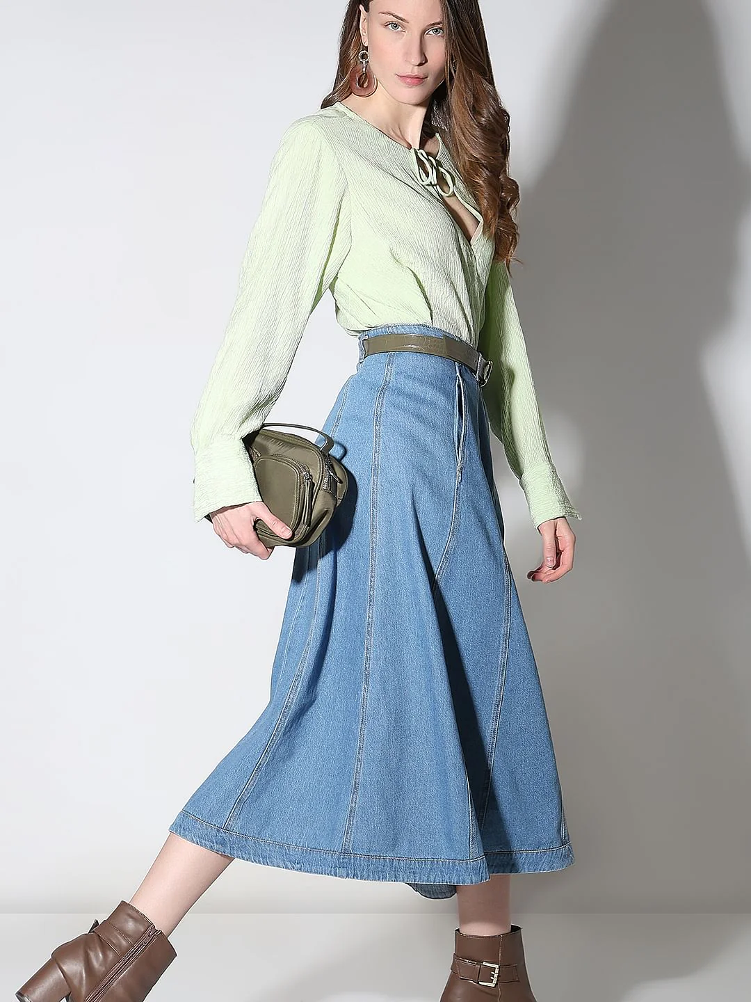 Light Green Textured Top
