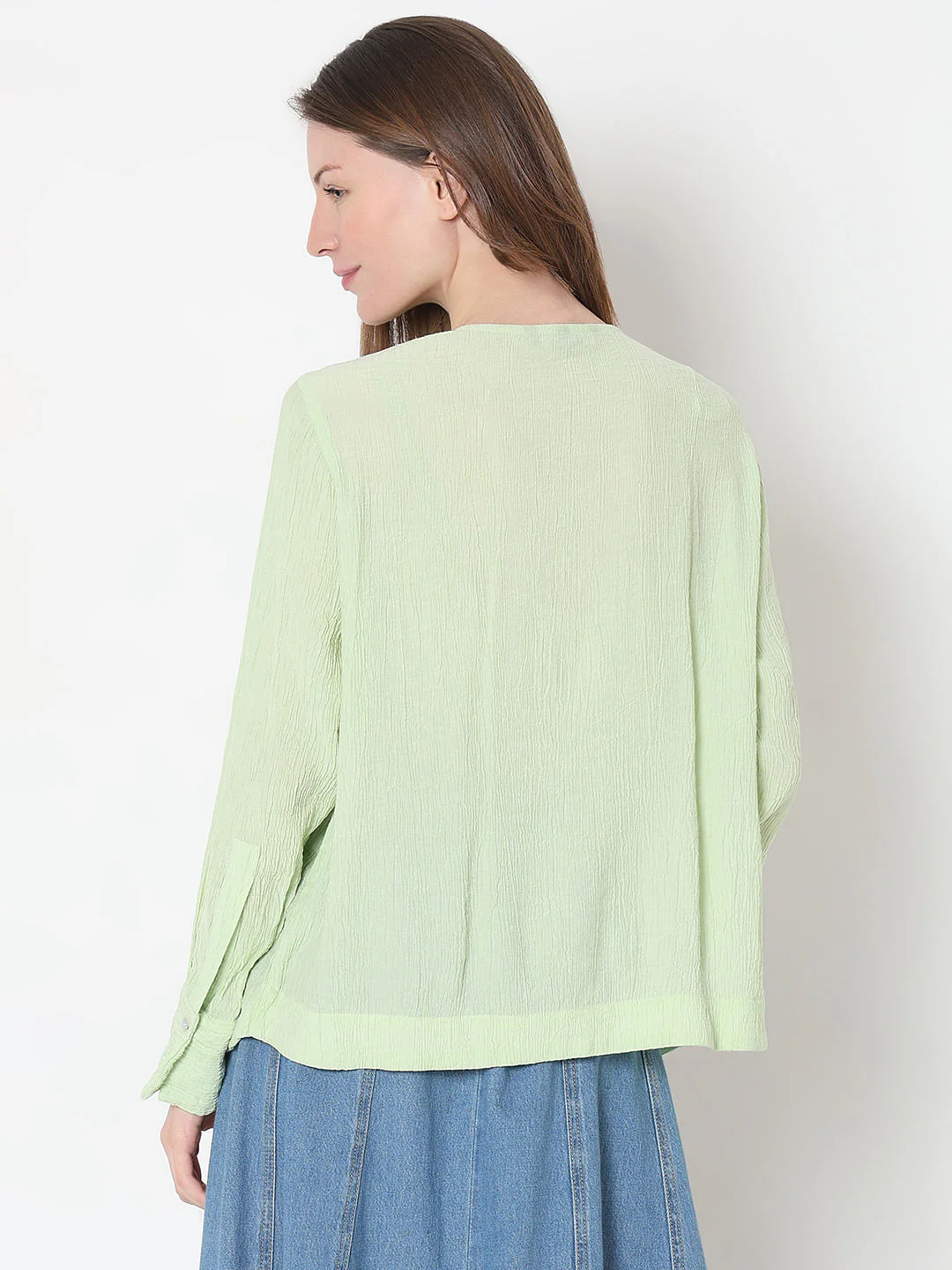 Light Green Textured Top - Image 4