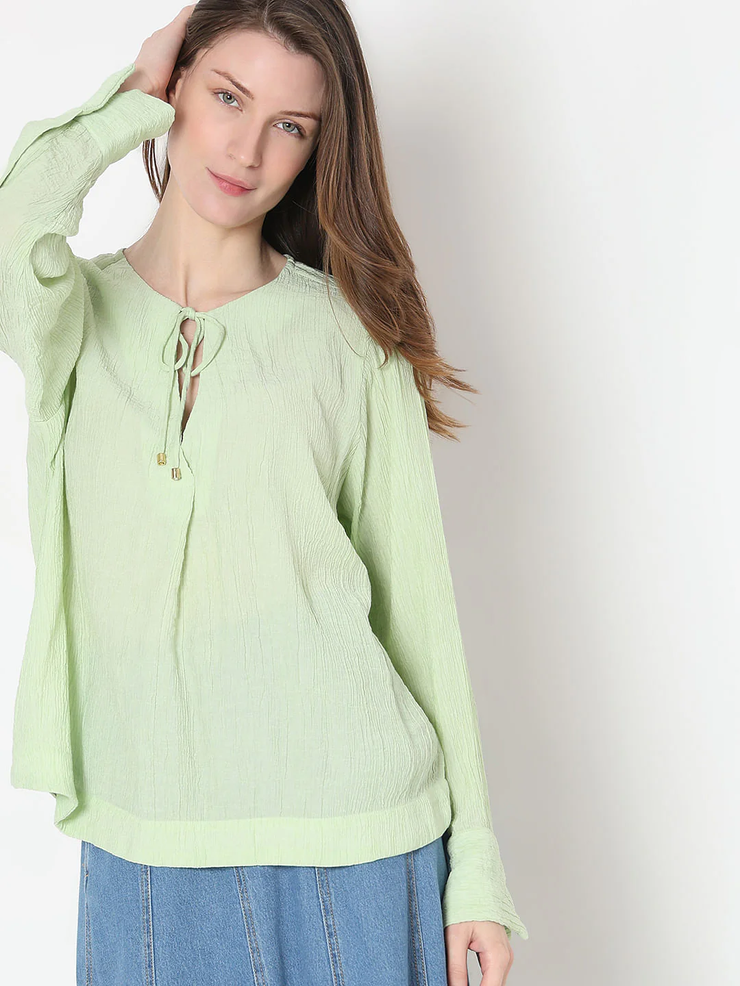 Light Green Textured Top - Image 6
