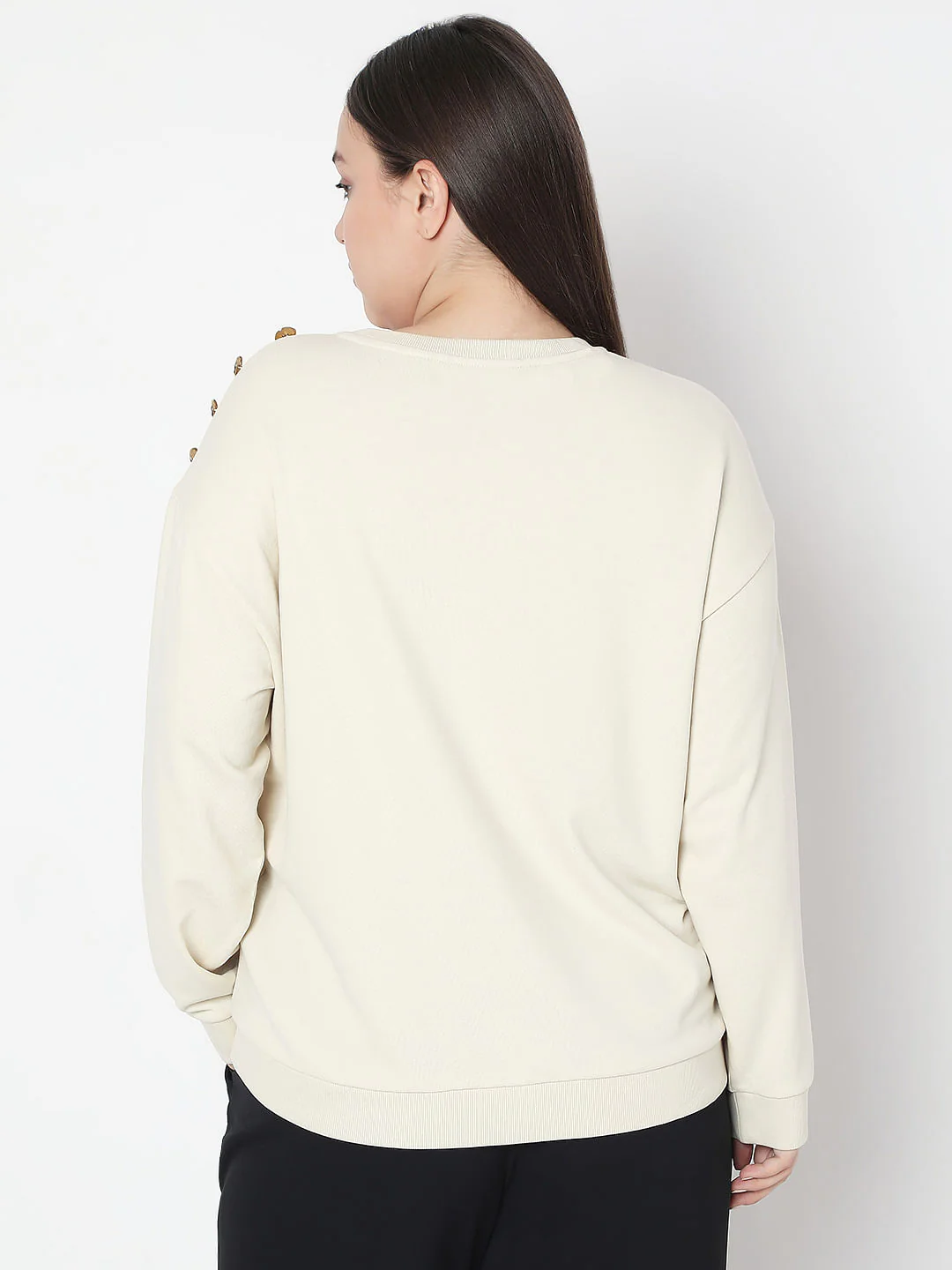 Curve Off-White Printed Sweatshirt - Image 4