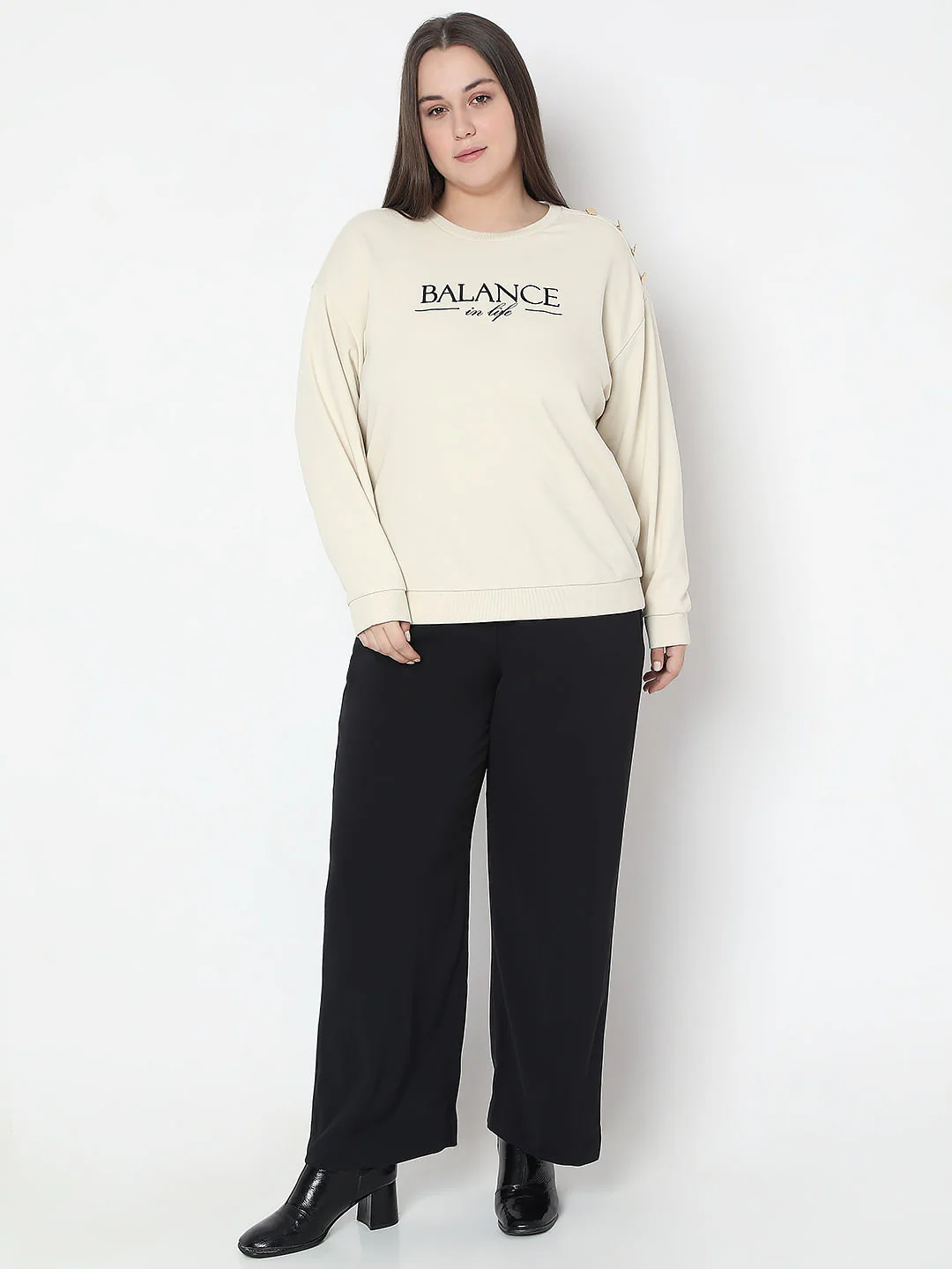 Curve Off-White Printed Sweatshirt - Image 5