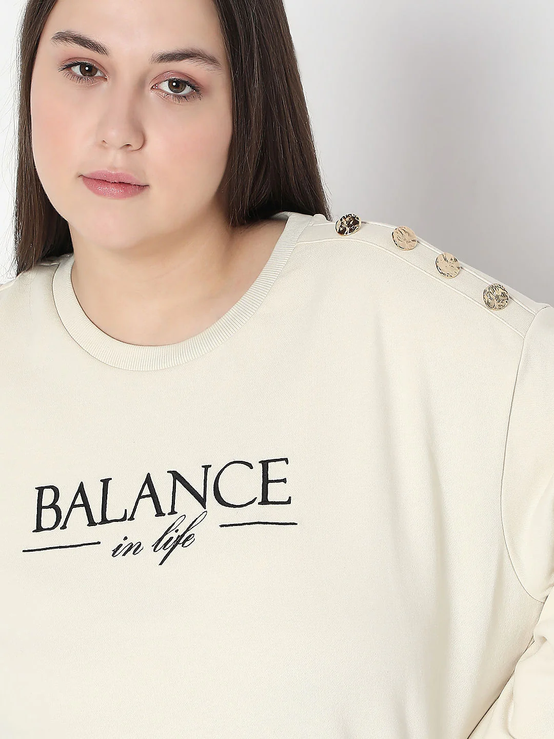 Curve Off-White Printed Sweatshirt - Image 6