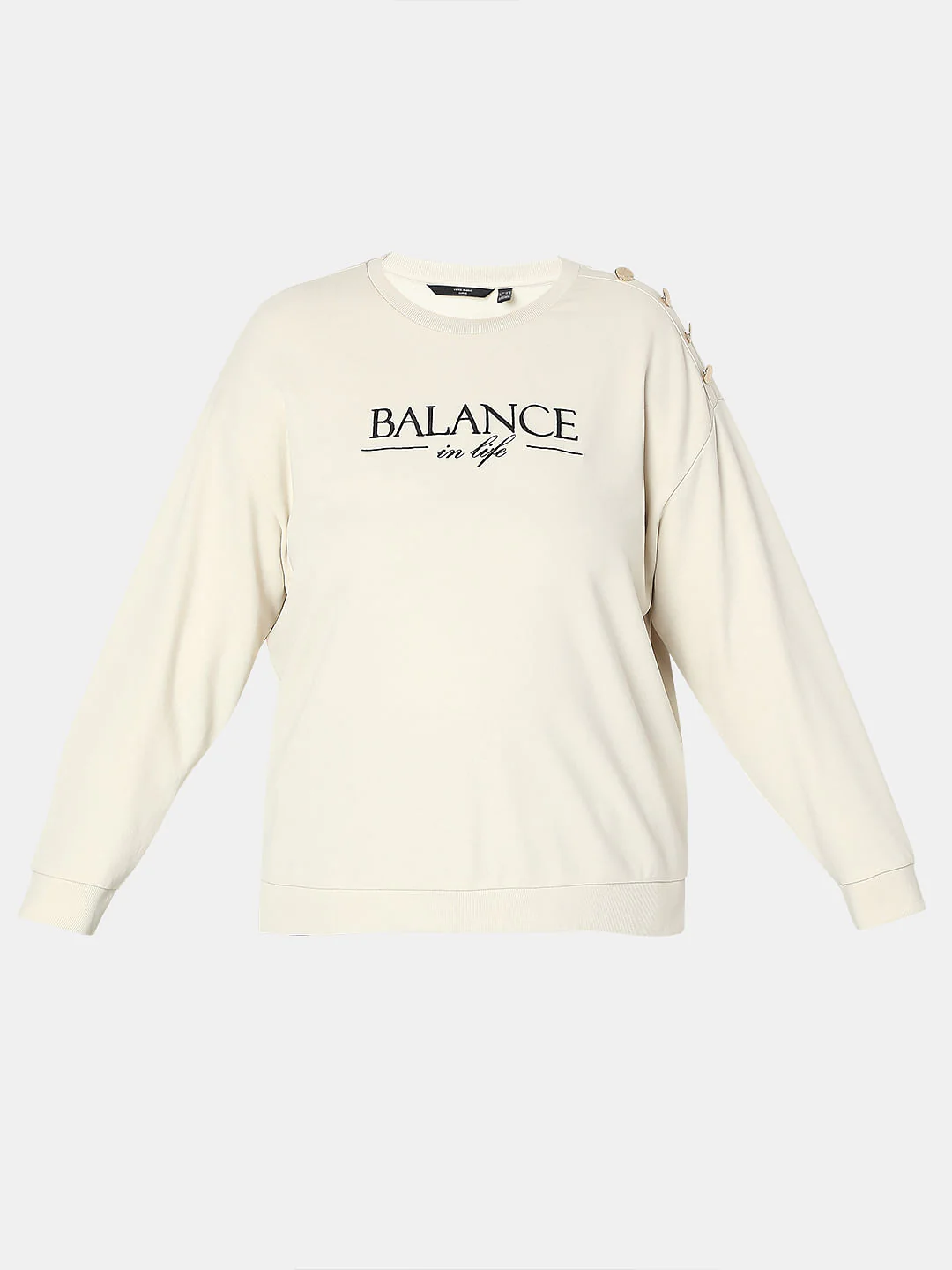 Curve Off-White Printed Sweatshirt - Image 7