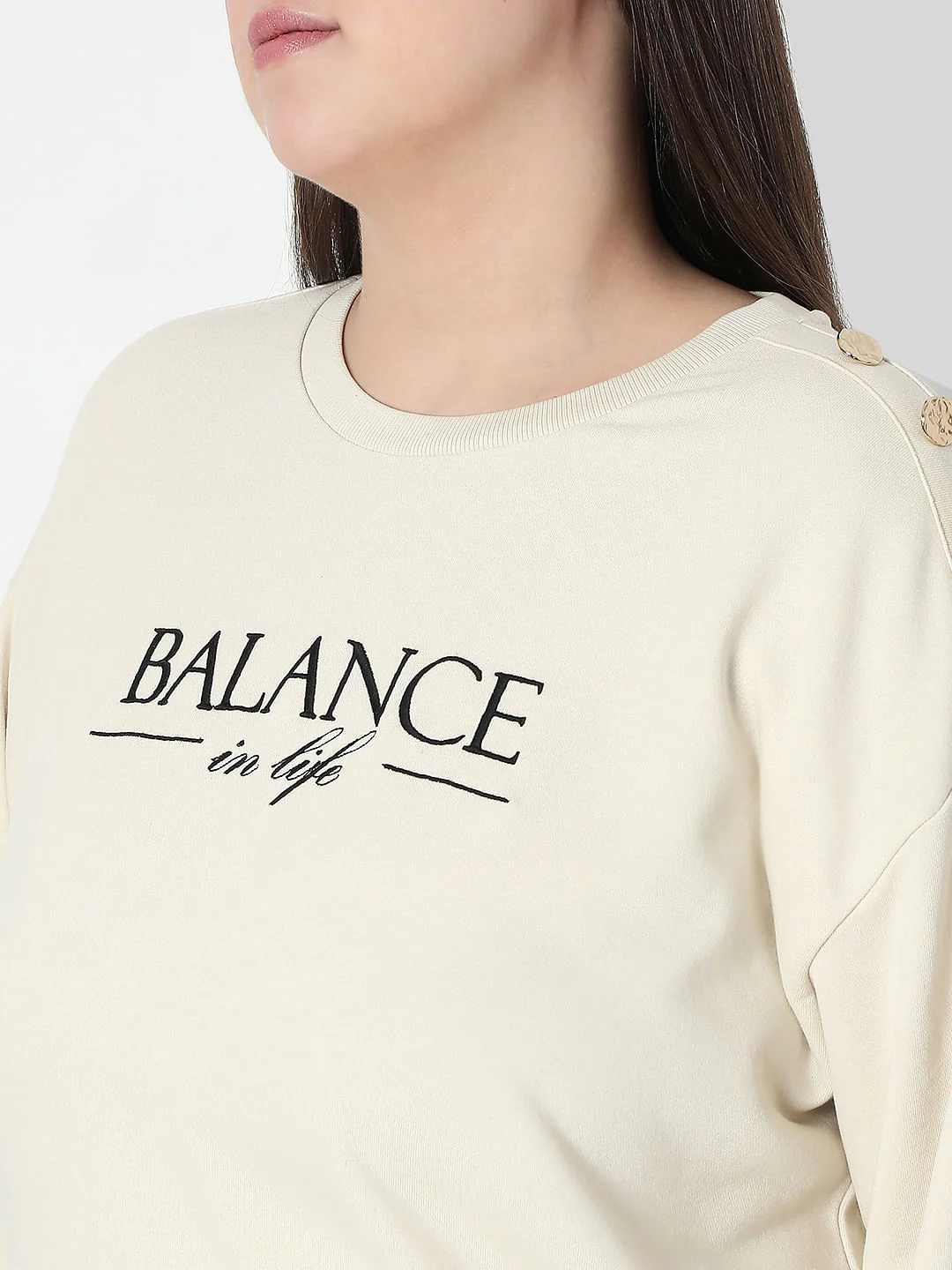 Curve Off-White Printed Sweatshirt - Image 8