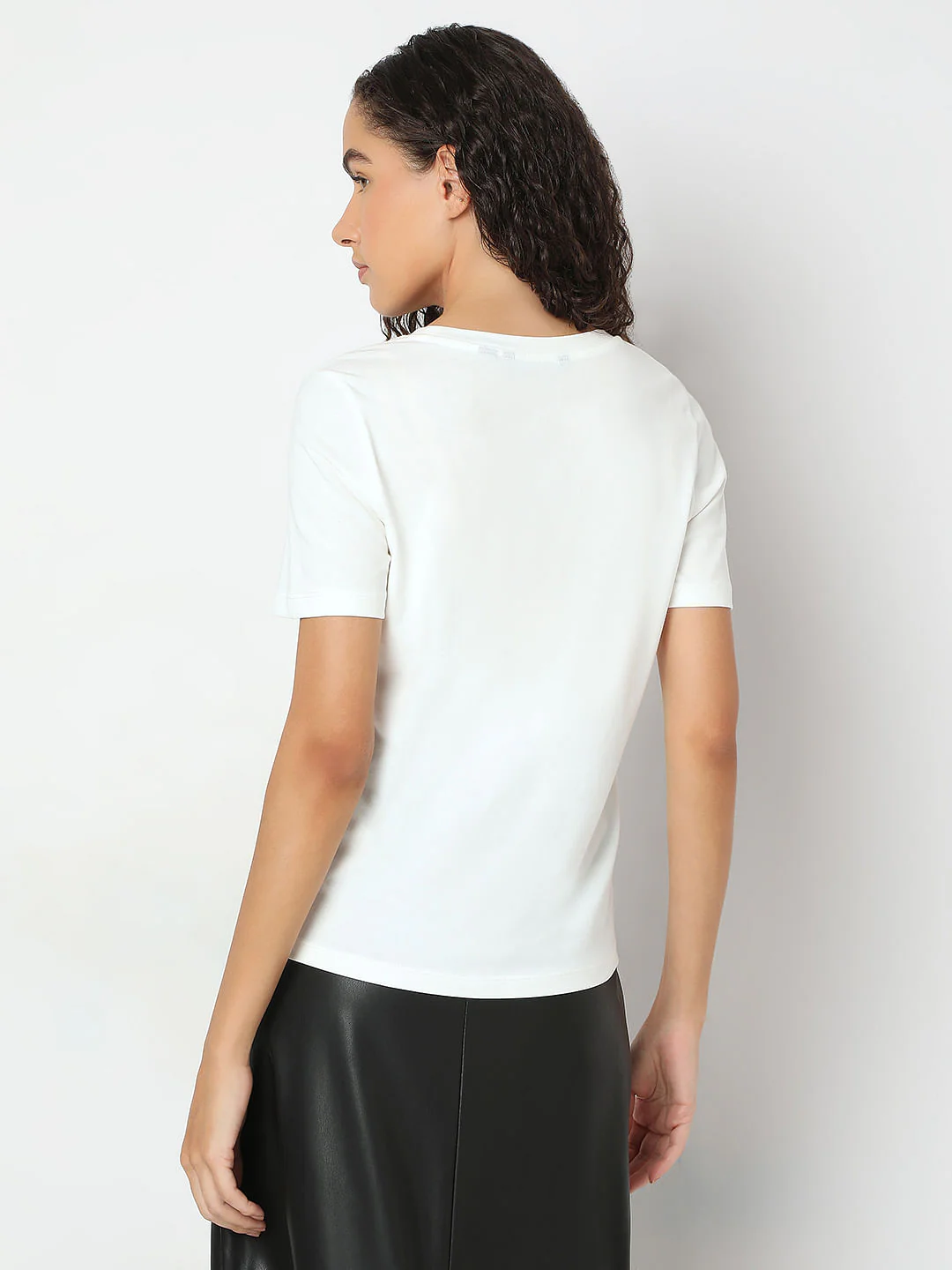 White Printed T-Shirt - Image 4