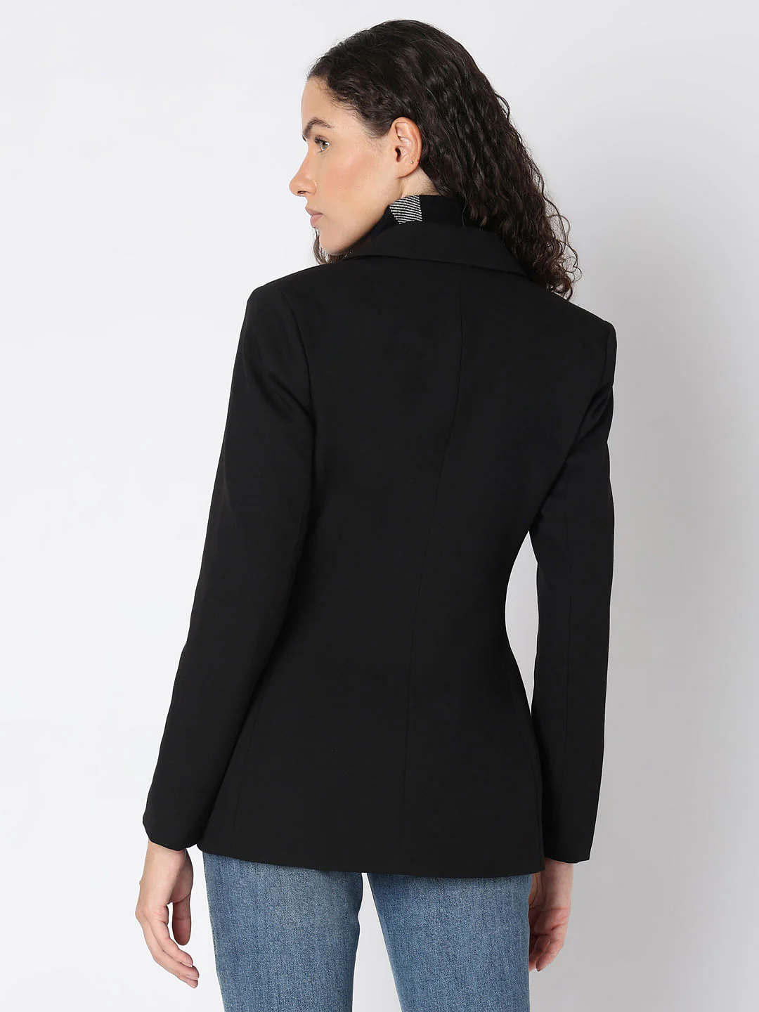 Black Fitted Blazer - Image 4