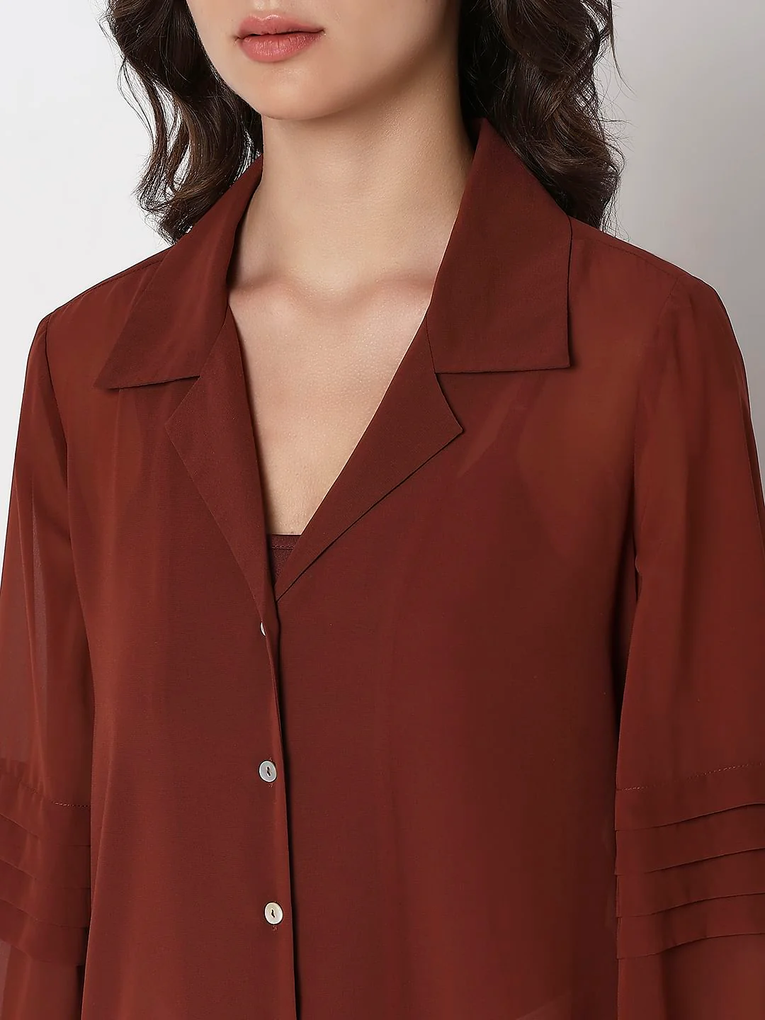 Brown Full Sleeves Shirt - Image 8