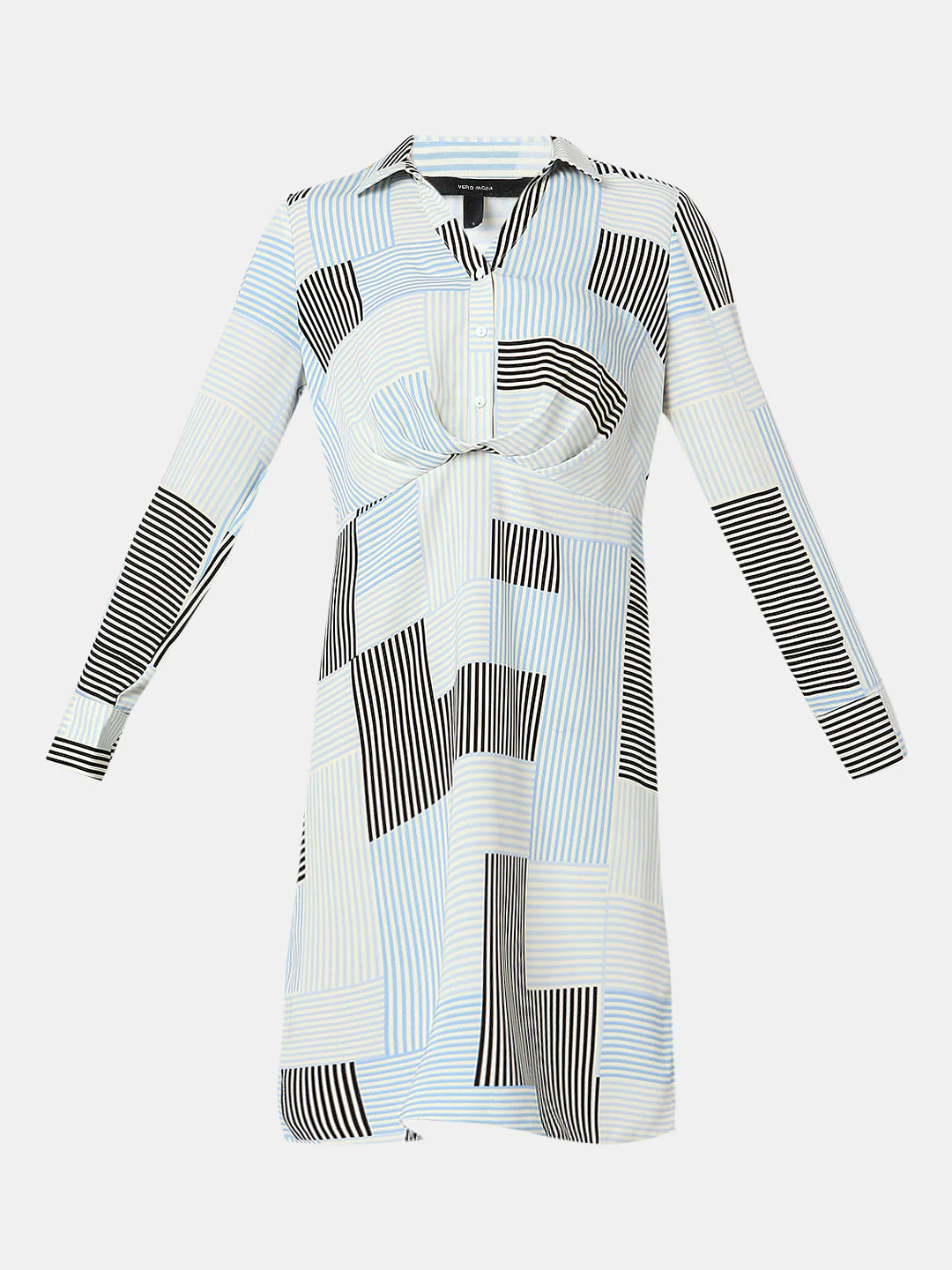 White Printed Mini Dress - Image 7