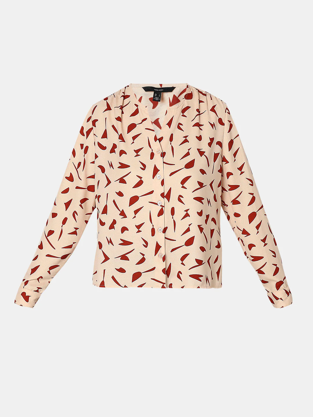 Peach Pink Printed Top - Image 7
