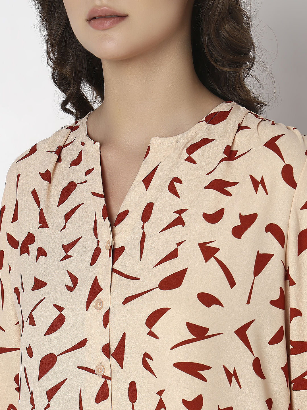 Peach Pink Printed Top - Image 8