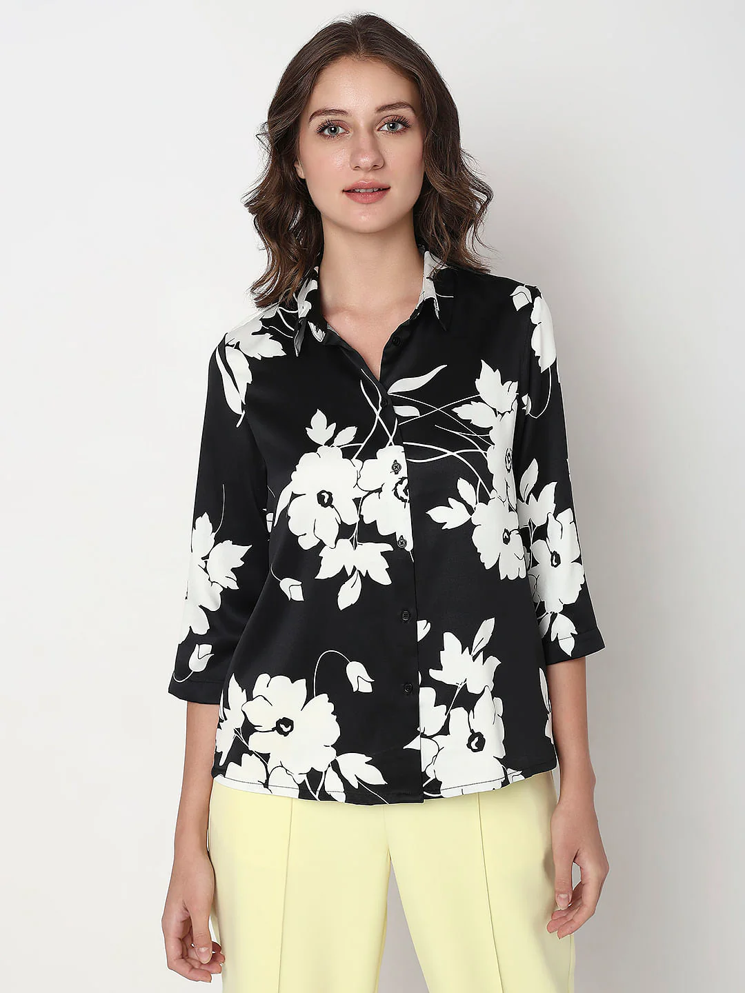 Black Floral Shirt - Image 2