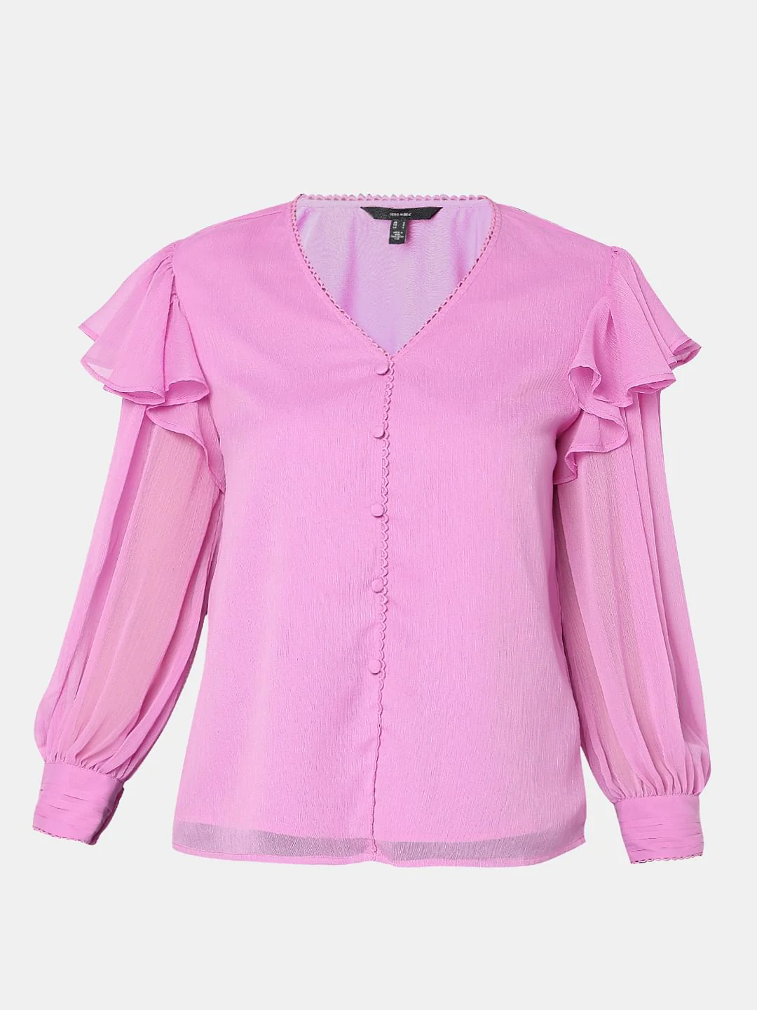 Pink Voluminous Sleeves Top - Image 7