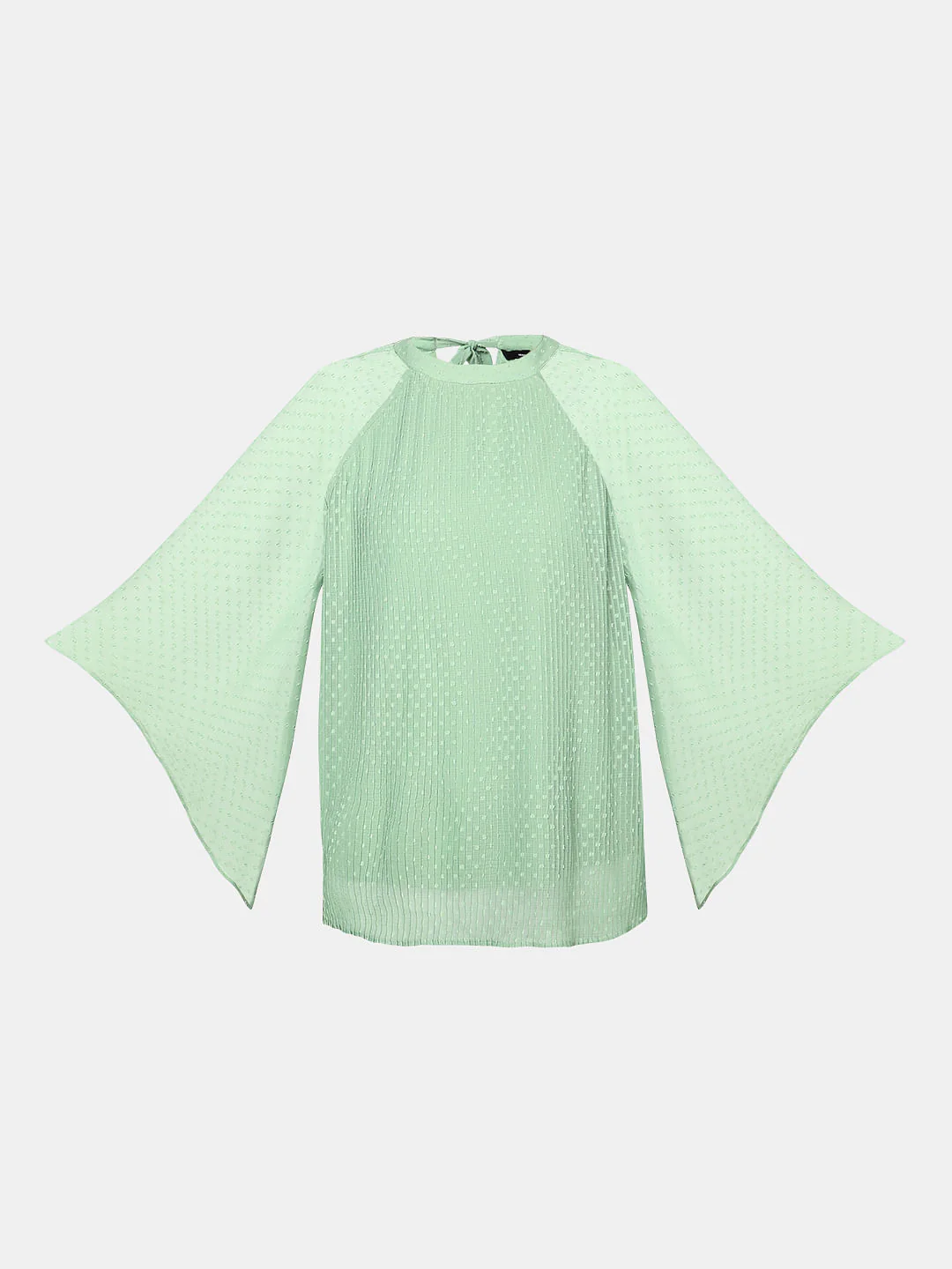 Green Dobby Plisse Top - Image 7