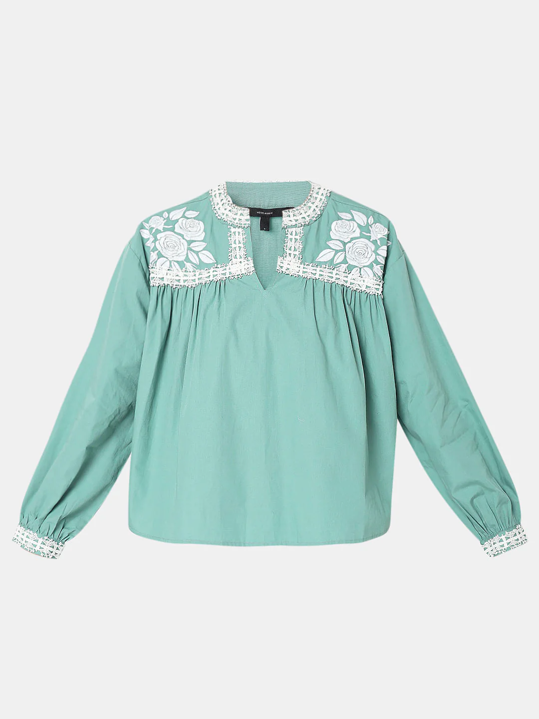 Green Embroidered Top - Image 7