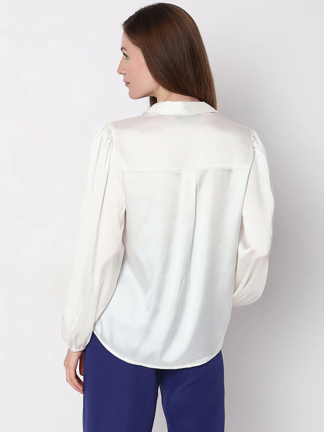 White Satin Shirt - Image 4