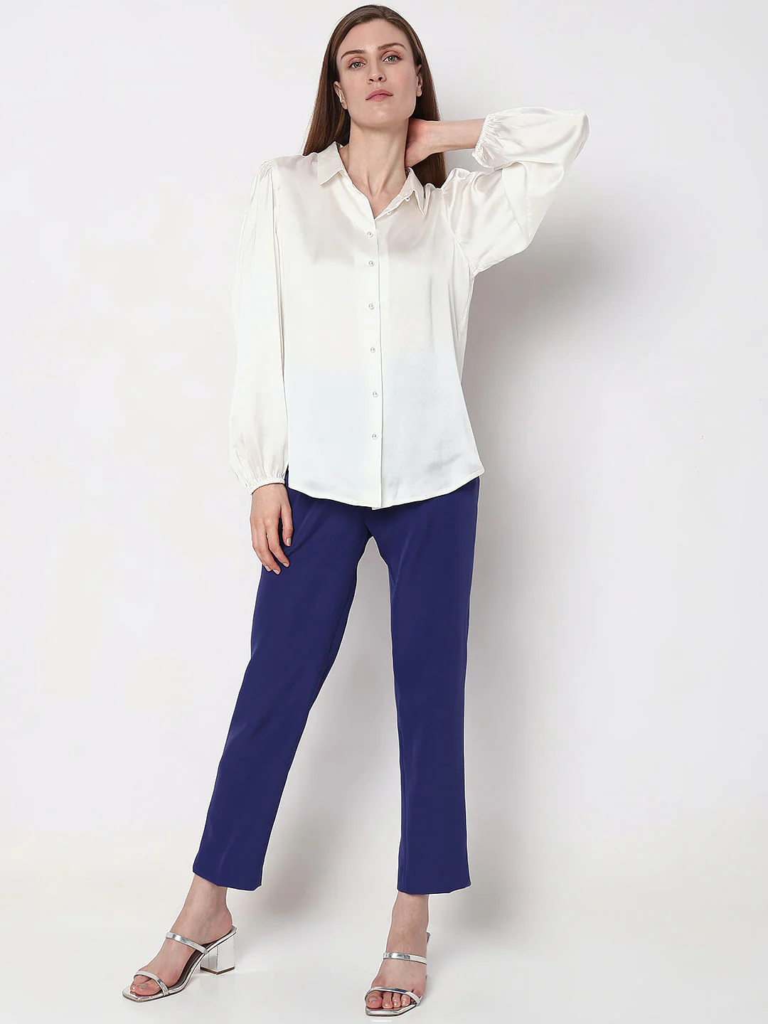 White Satin Shirt - Image 5
