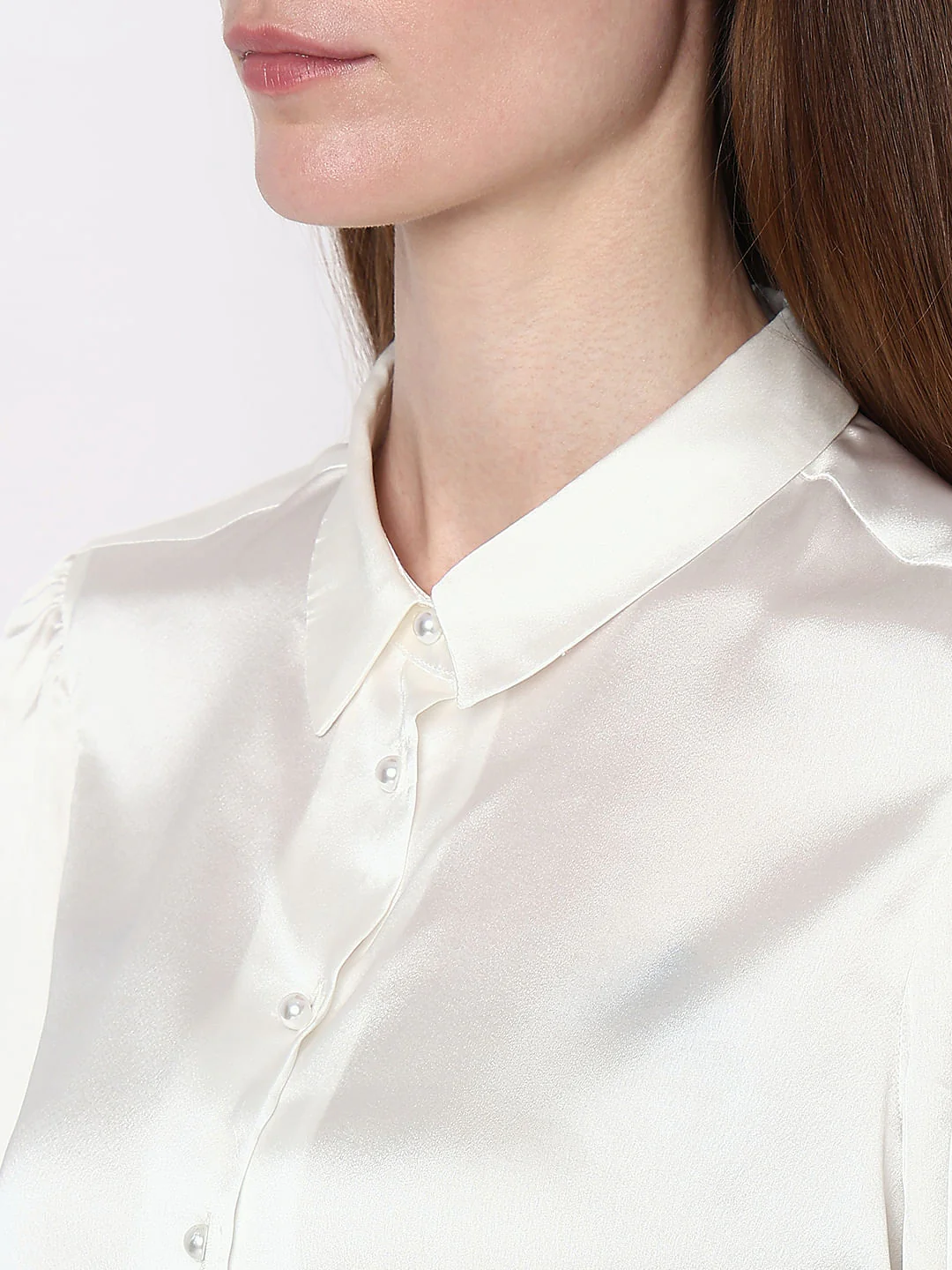 White Satin Shirt - Image 8