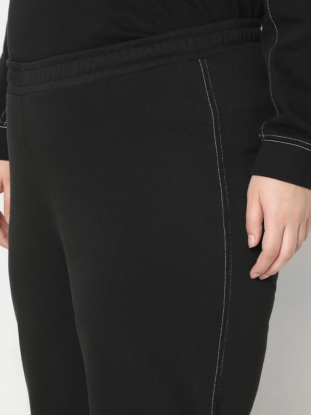 Curve Black Wide Leg Trouser - Image 8