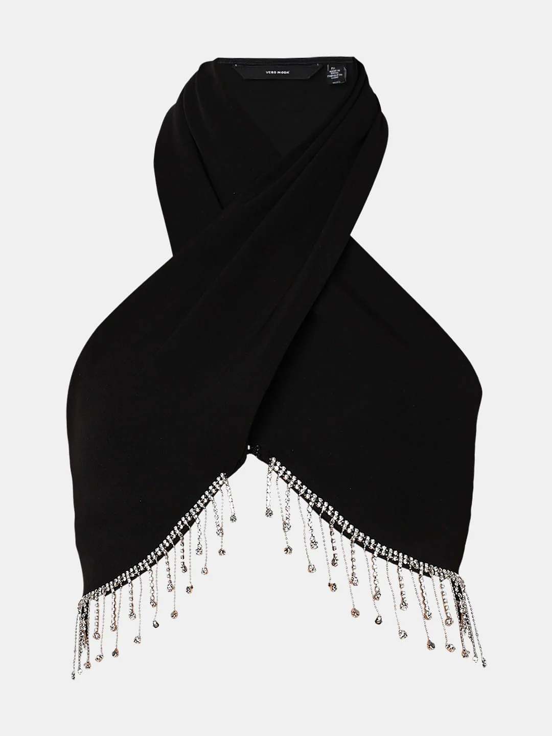 Black Jewelled Halter Neck Top - Image 7