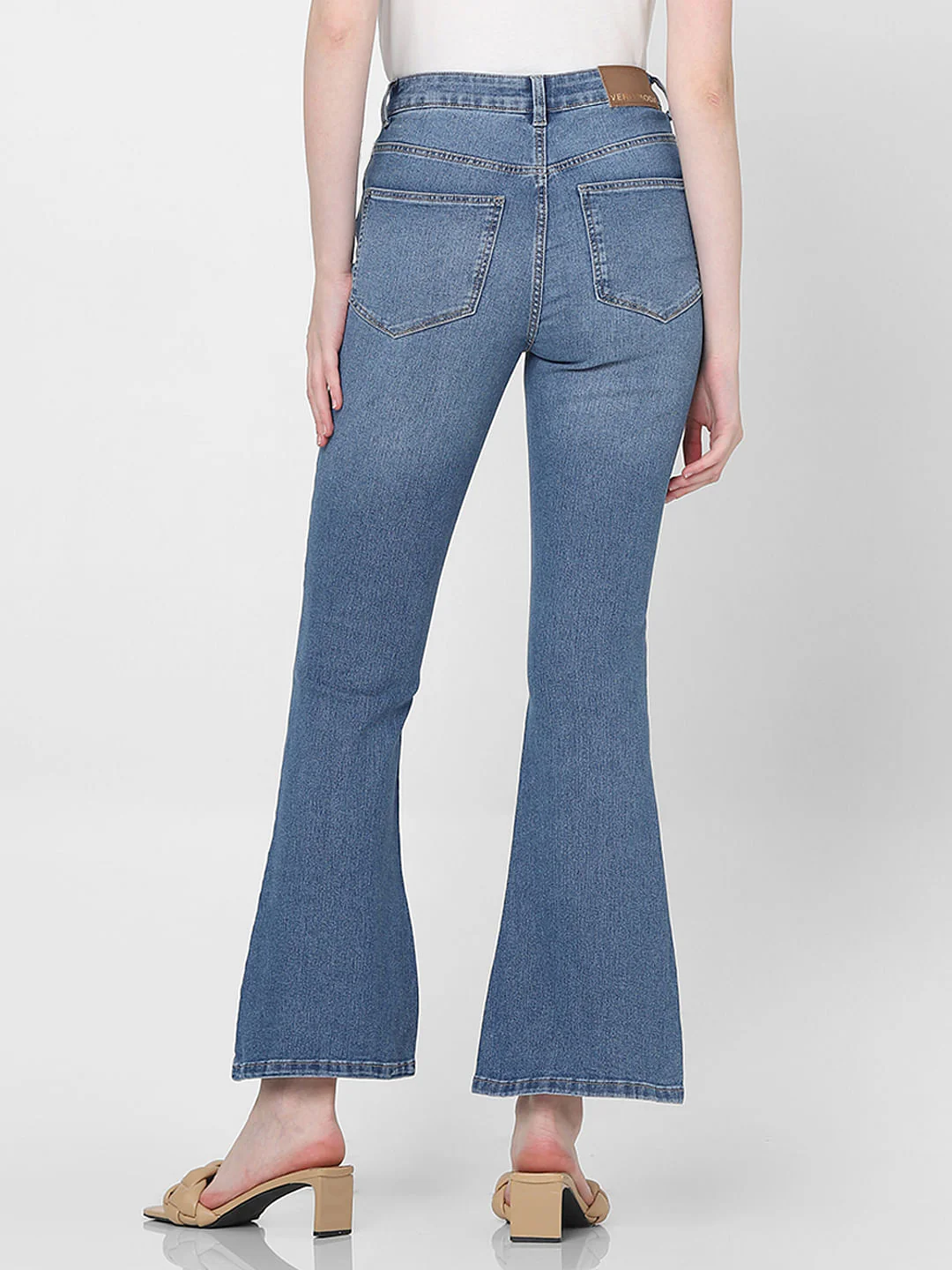 Blue High Rise Petra Bootcut Jeans - Image 4