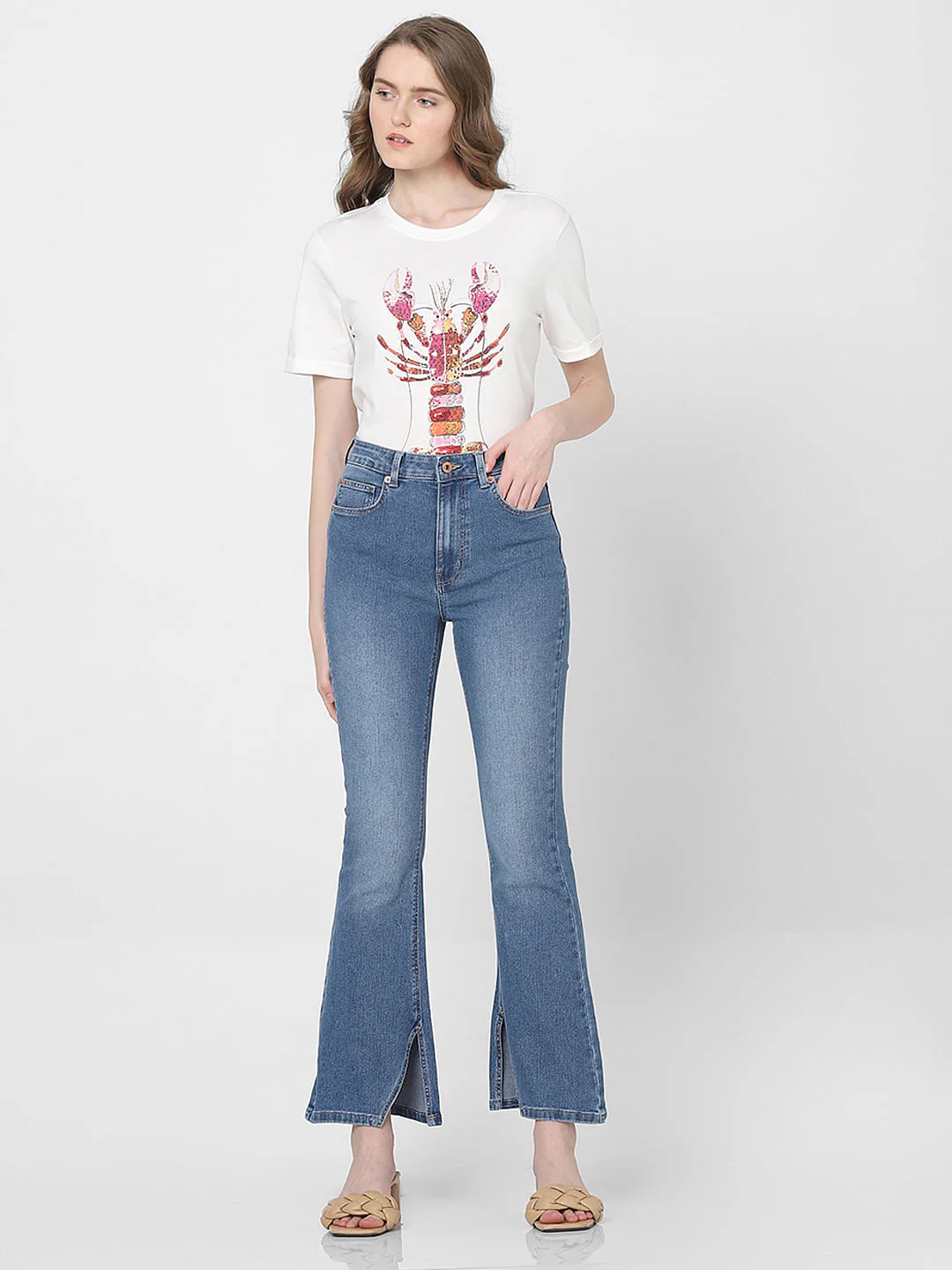 Blue High Rise Petra Bootcut Jeans - Image 5