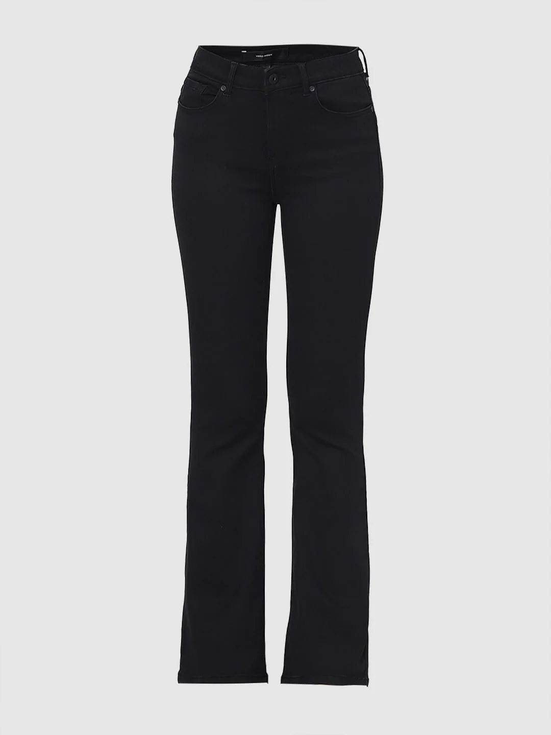 Black Mid Rise Bootcut Jeans - Image 7