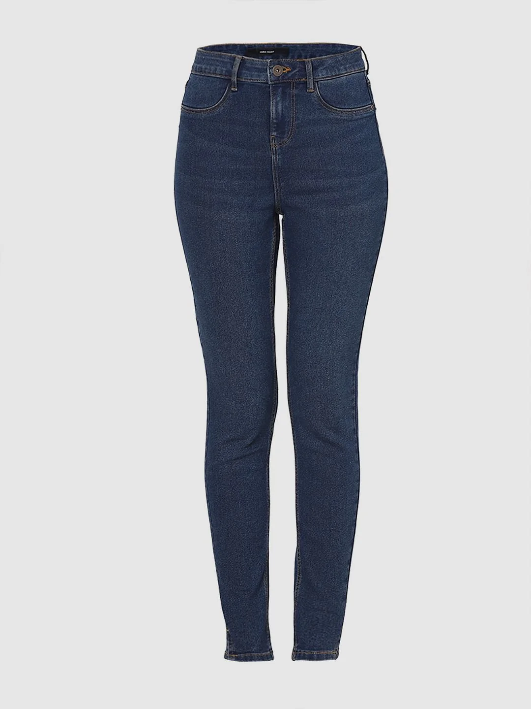 Dark Blue Mid Rise Skinny Fit Jeggings - Image 7