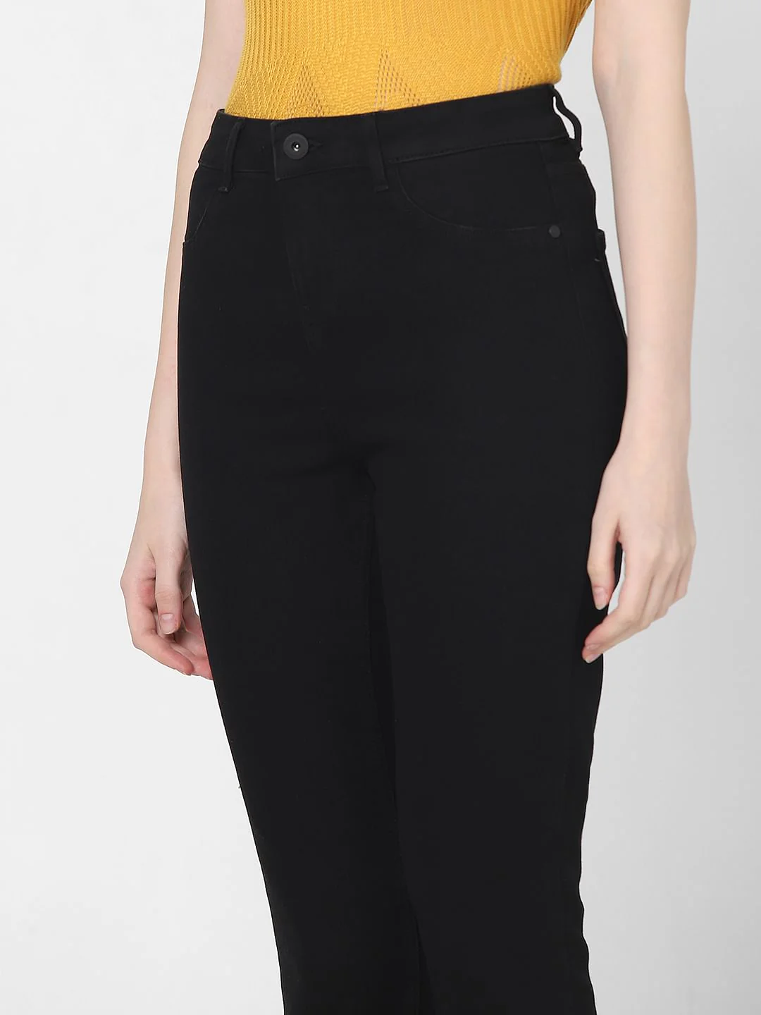 Black High Rise Skinny Jeggings - Image 6