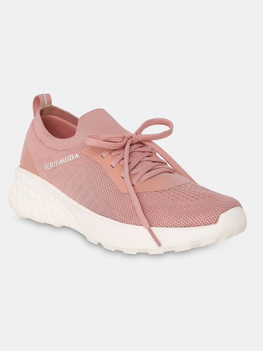 Pink Chunky Lace-Up Sneakers - Image 2
