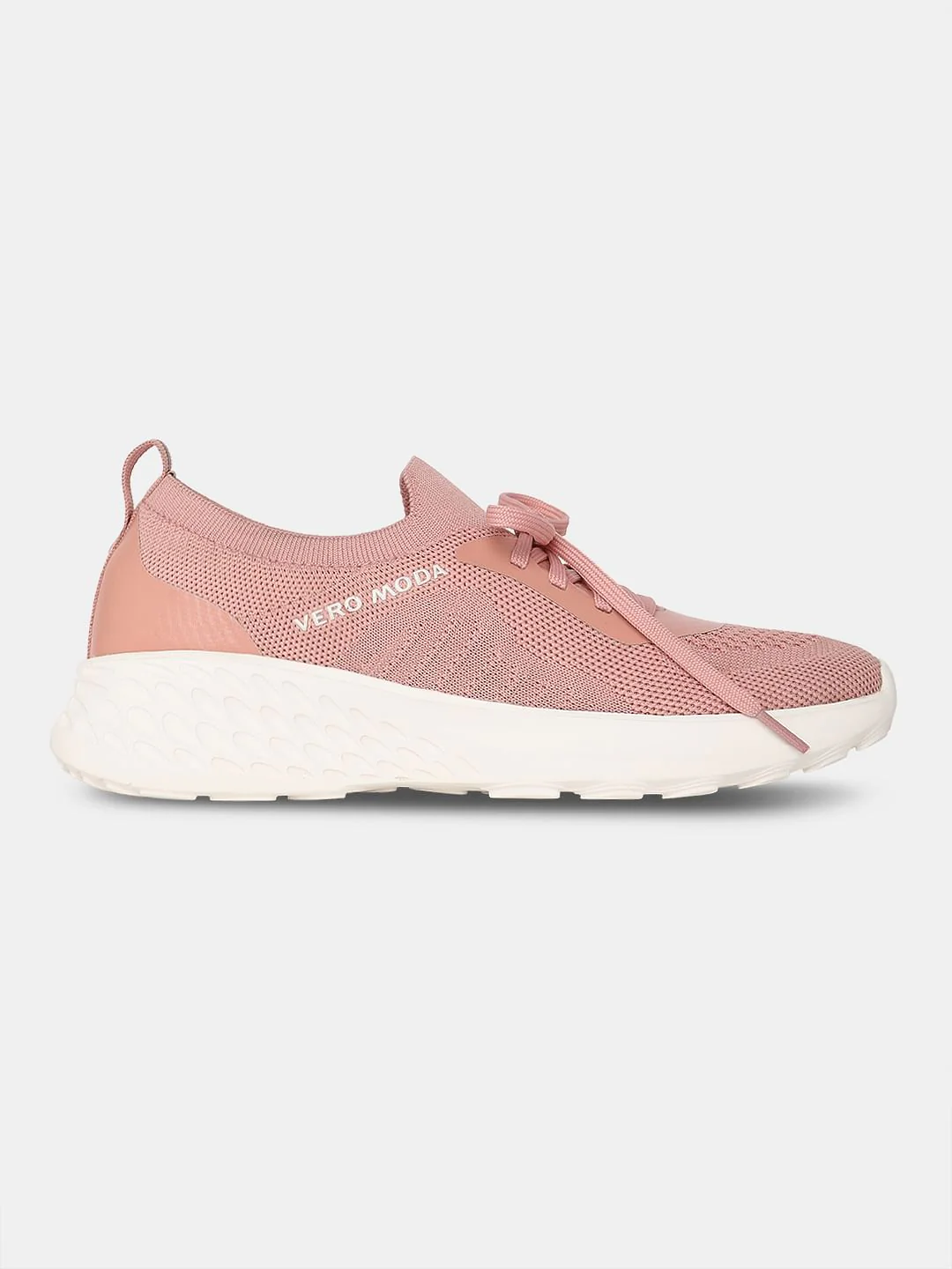 Pink Chunky Lace-Up Sneakers - Image 4