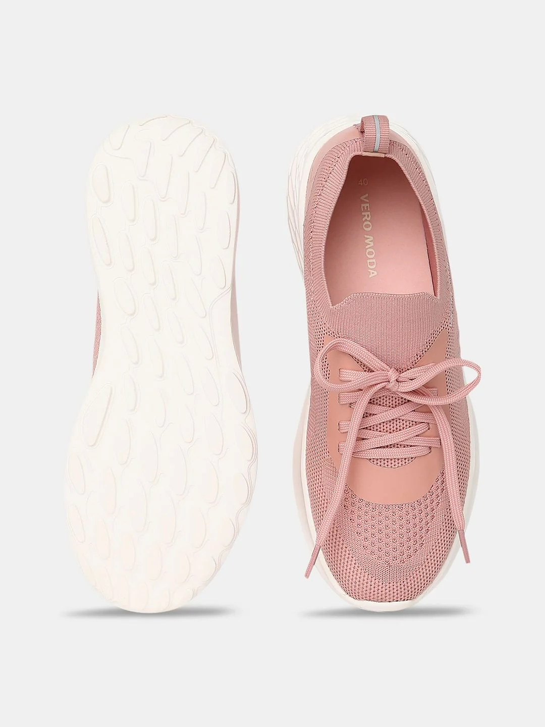 Pink Chunky Lace-Up Sneakers - Image 7