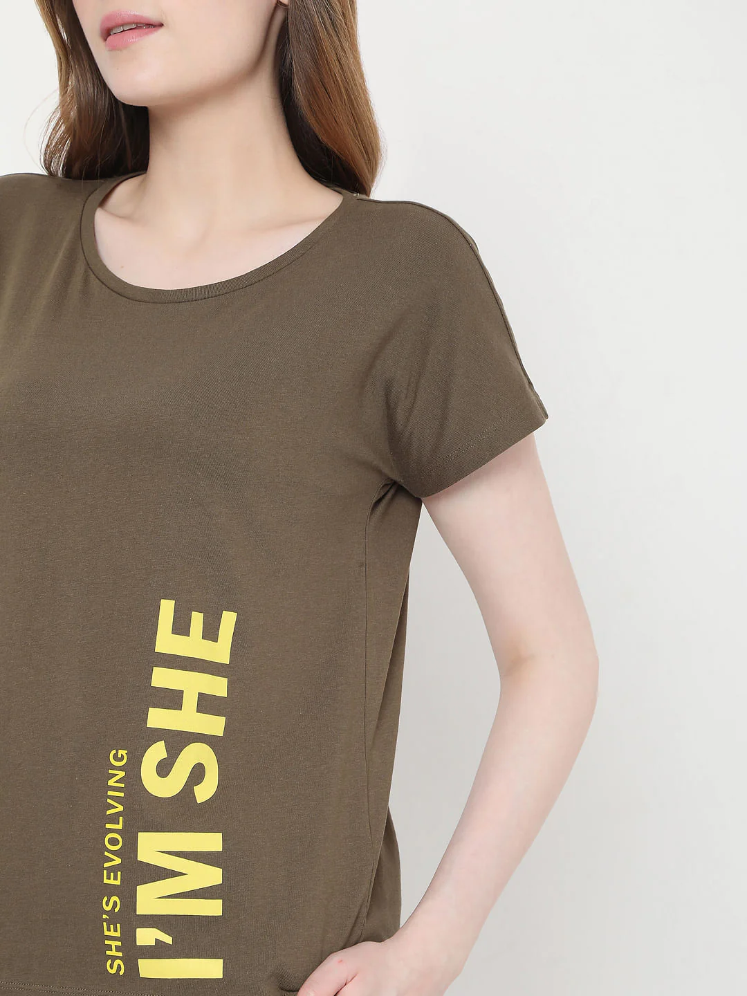 Green Slogan Print Lounge T-Shirt - Image 4