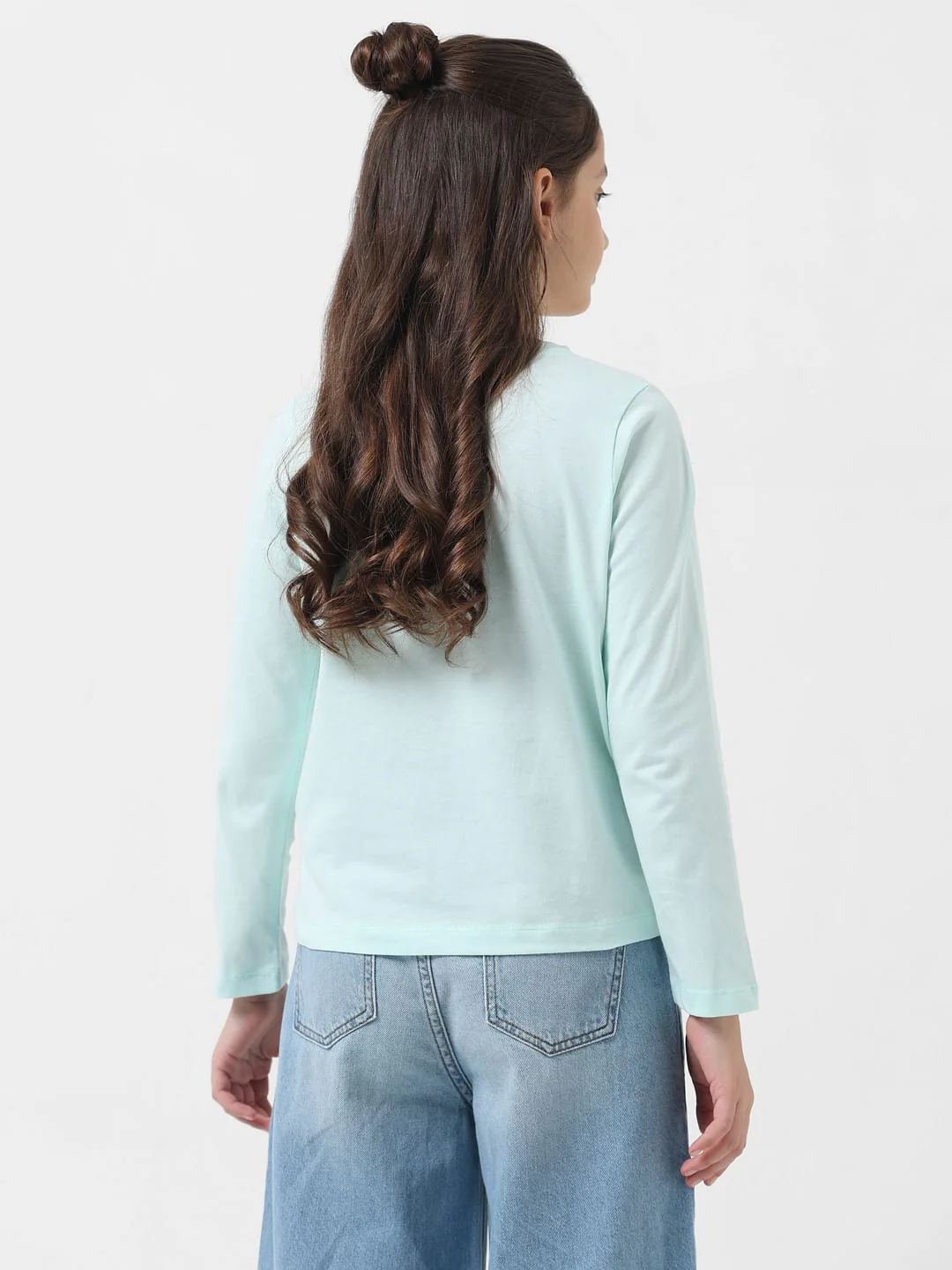 Girl Green Sequin Embellished T-Shirt - Image 3