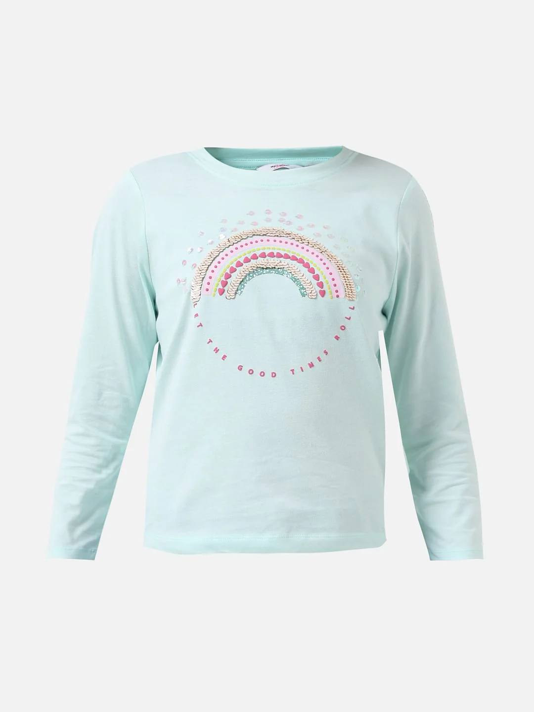 Girl Green Sequin Embellished T-Shirt - Image 6