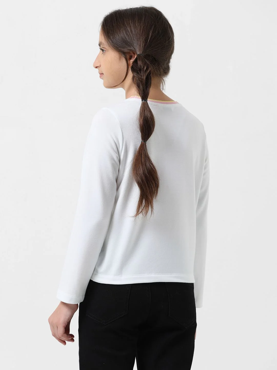 Girl X Disney White Hello Text T-Shirt - Image 3