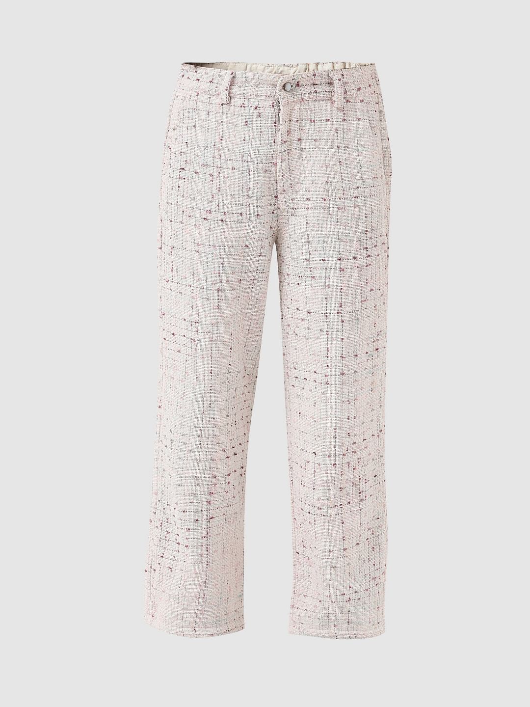 Girl White Mid Rise Yard Dyed Pants - Image 5