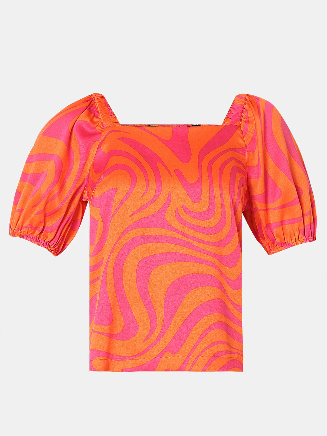 Orange Printed Top - Image 7